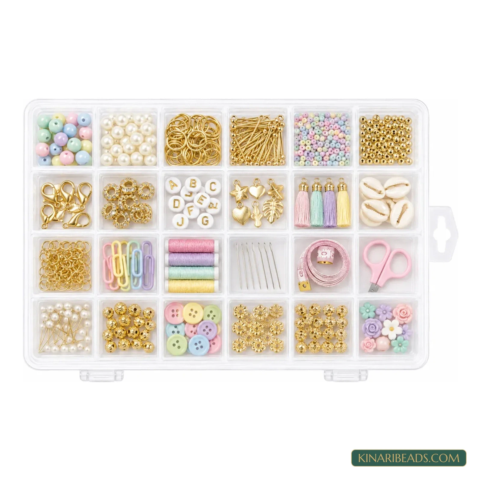 24 Compartment Beads & Jewellery Findings Organizer Box - Pack of 5 product image