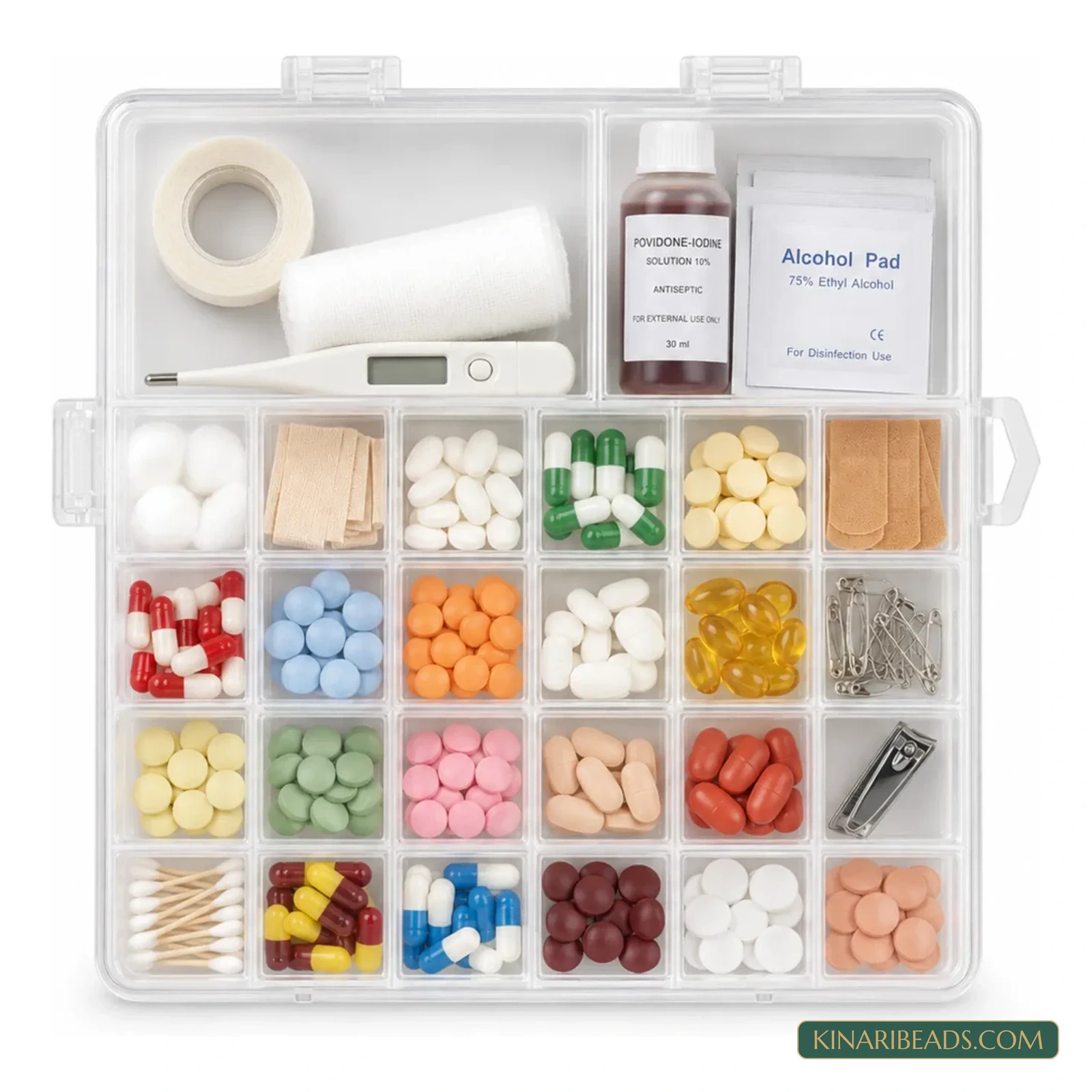26 Compartment Beads & Jewellery Findings Organizer Box - Pack of 5 product image