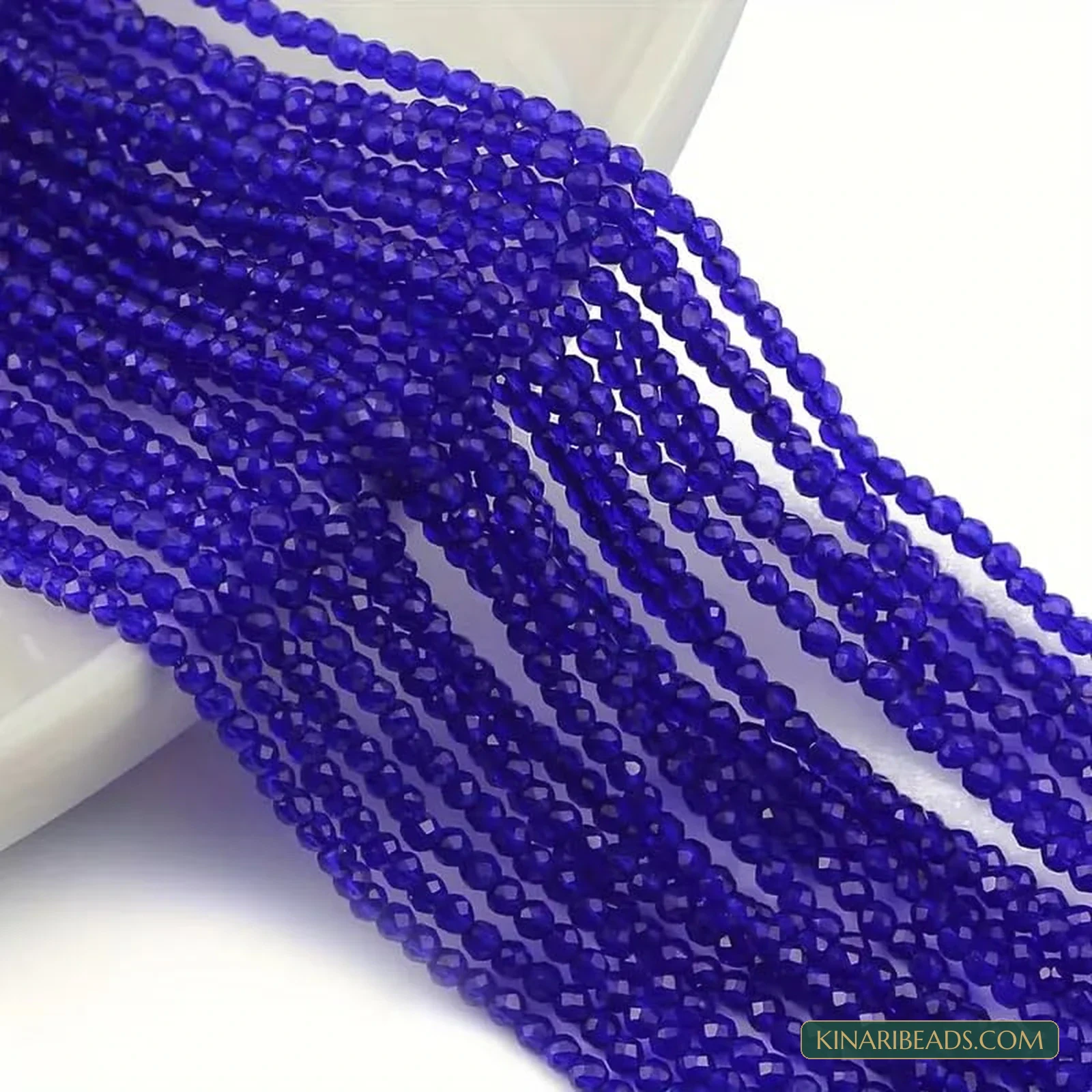 2mm Hydro Crystal Faceted Football Beads – Pack of 5 Strings