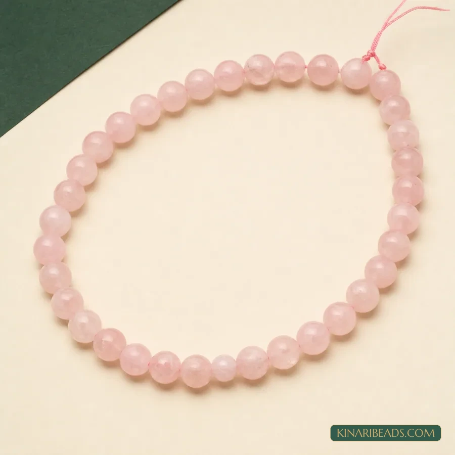 Natural Rose Quartz Gemstone Beads