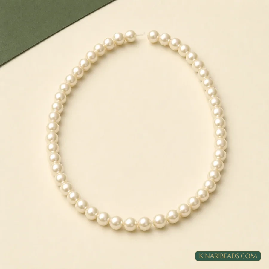 Shell Pearl Beads – Ivory 8mm