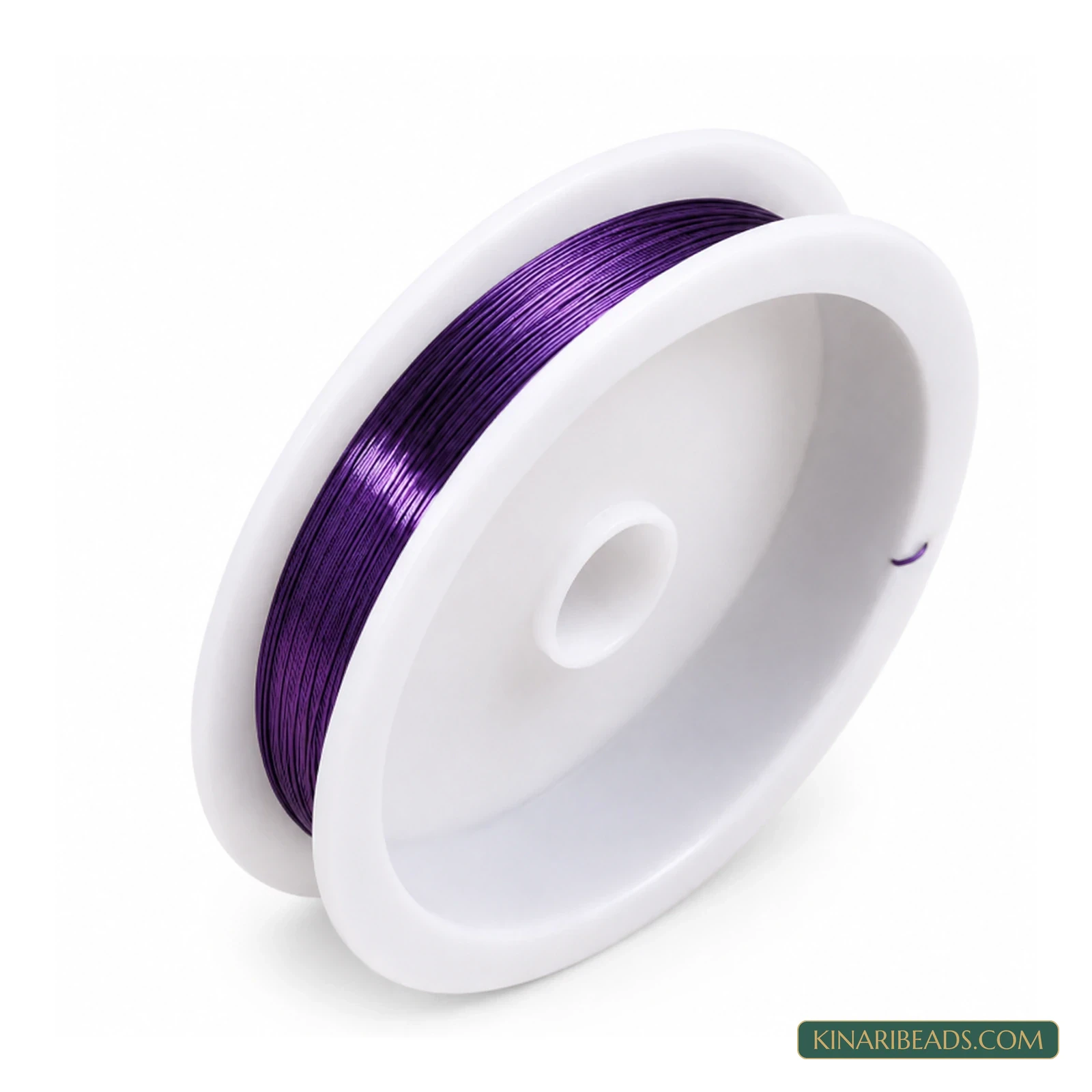 0.28mm Coloured Copper Jewellery Wire – 35m - Purple colour