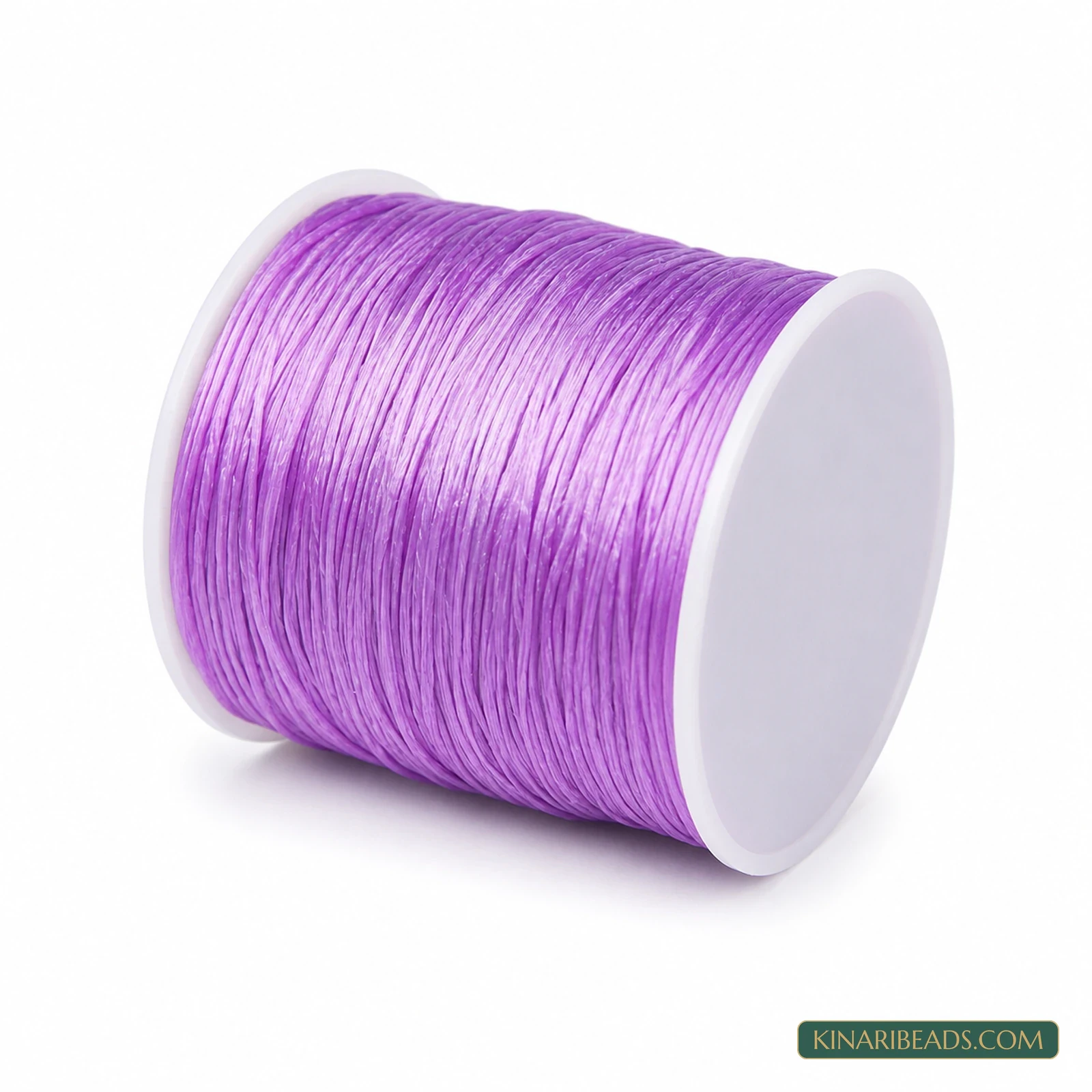 0.5mm Coloured Flat Elastic Thread – 40m Spool - Violet colour