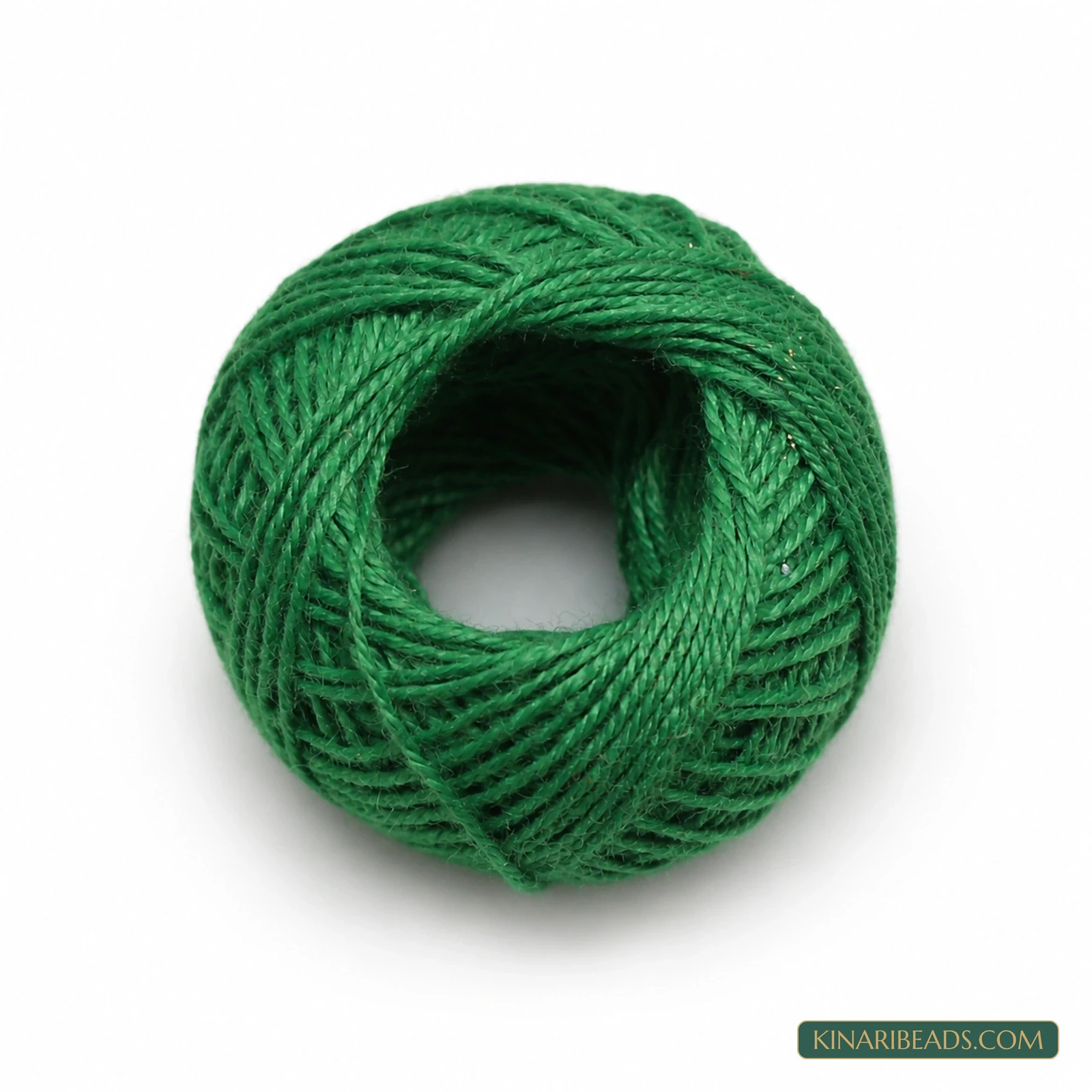 0.5mm Cotton Thread for Jewellery Making – 250m - Green colour