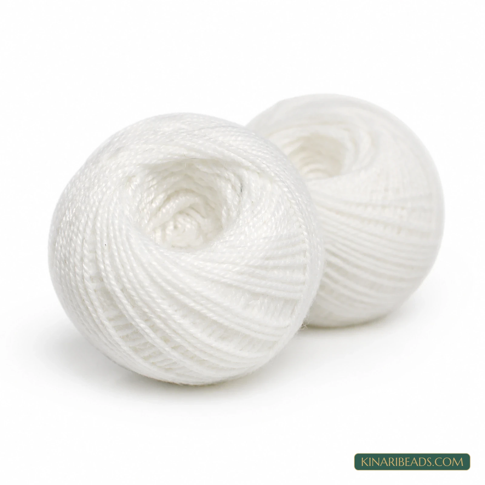 0.5mm Cotton Thread for Jewellery Making – 250m - White colour