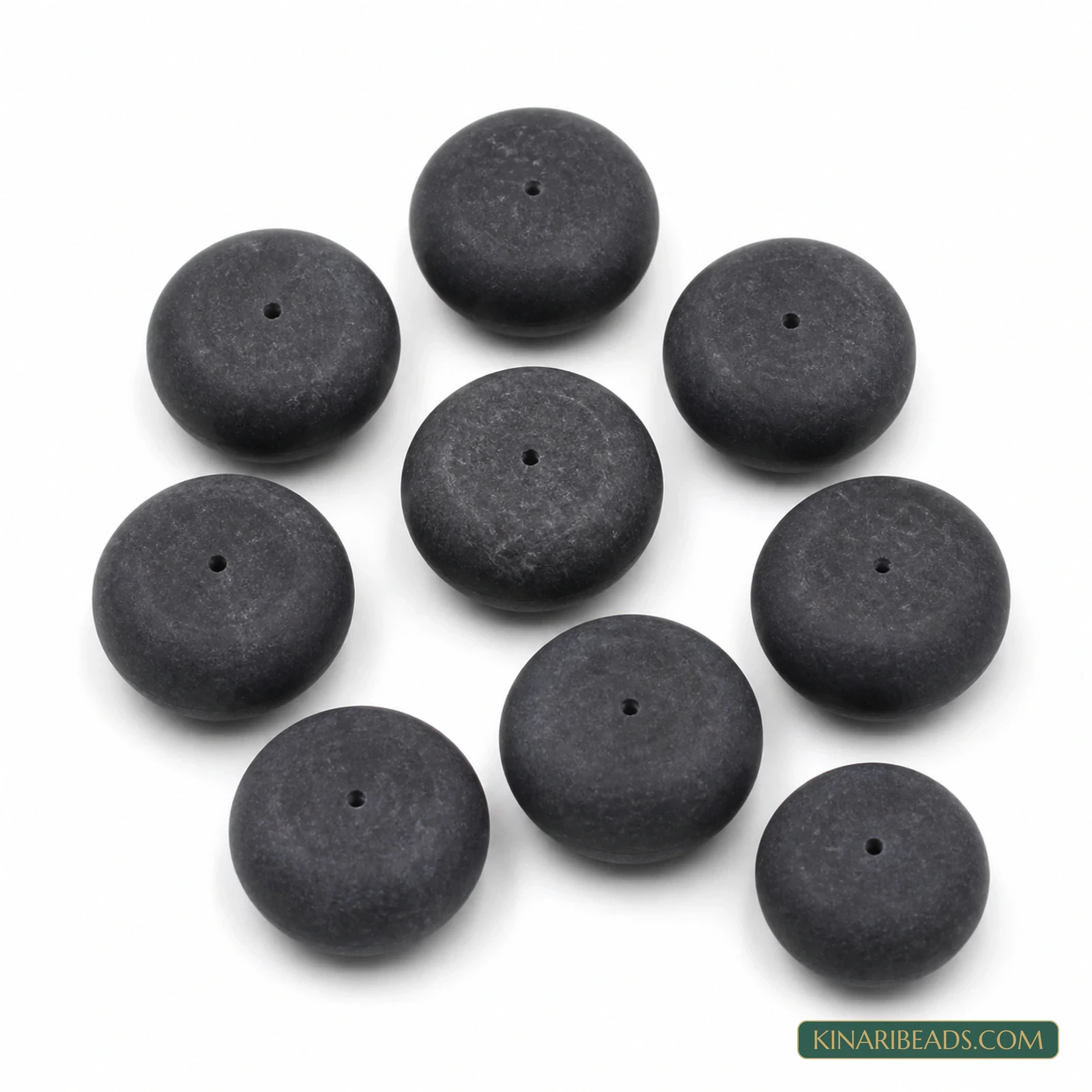 10 Pcs 22×10mm Black Synthetic Howlite Beads