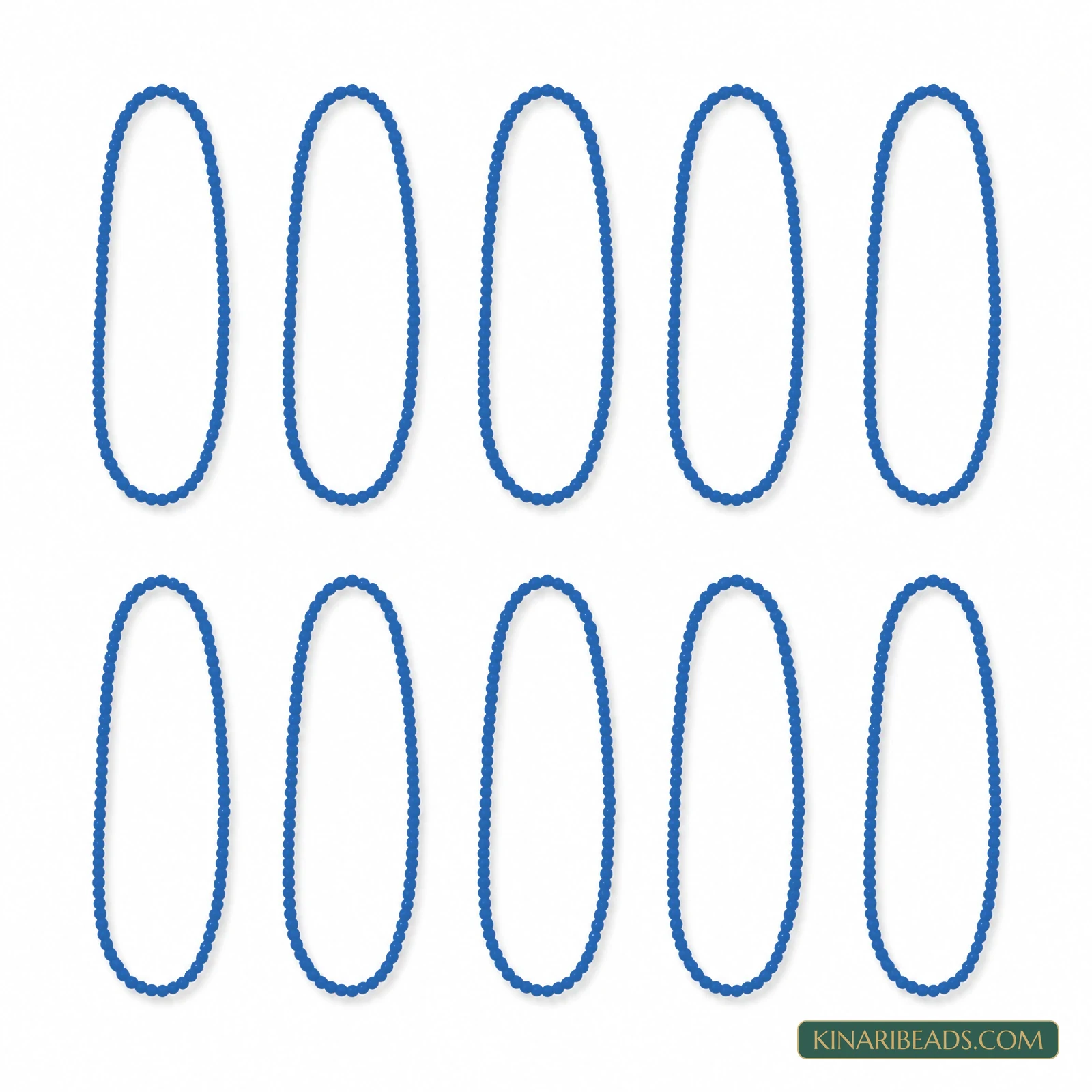 10 Strings 2mm Preciosa Glass Seed Beads - Solid Colours - Blue colour