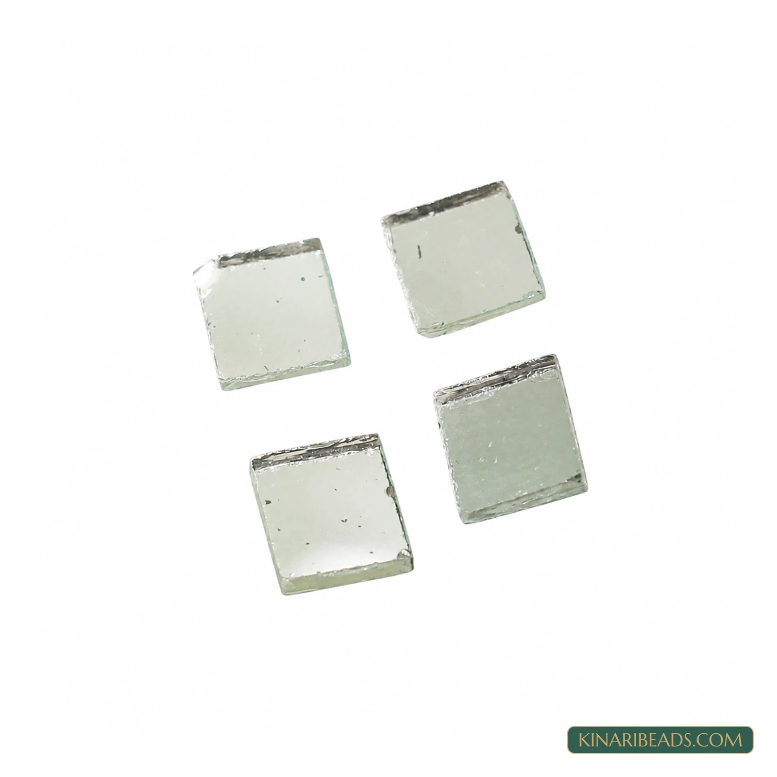 10×10mm Square Glass Mirrors for Silk Thread Jewellery