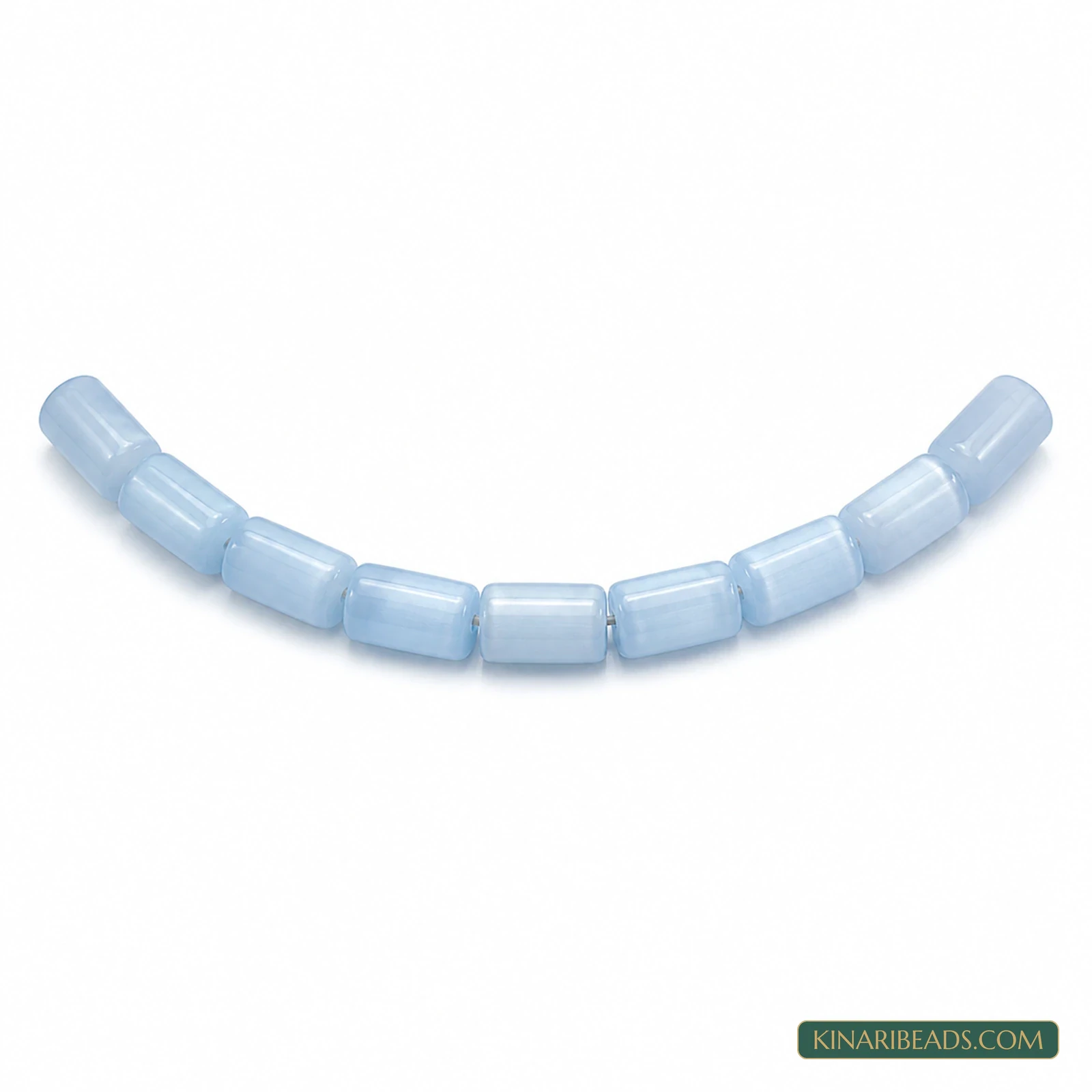 10×6mm Tube Cat’s Eye Glass Beads – 1 String