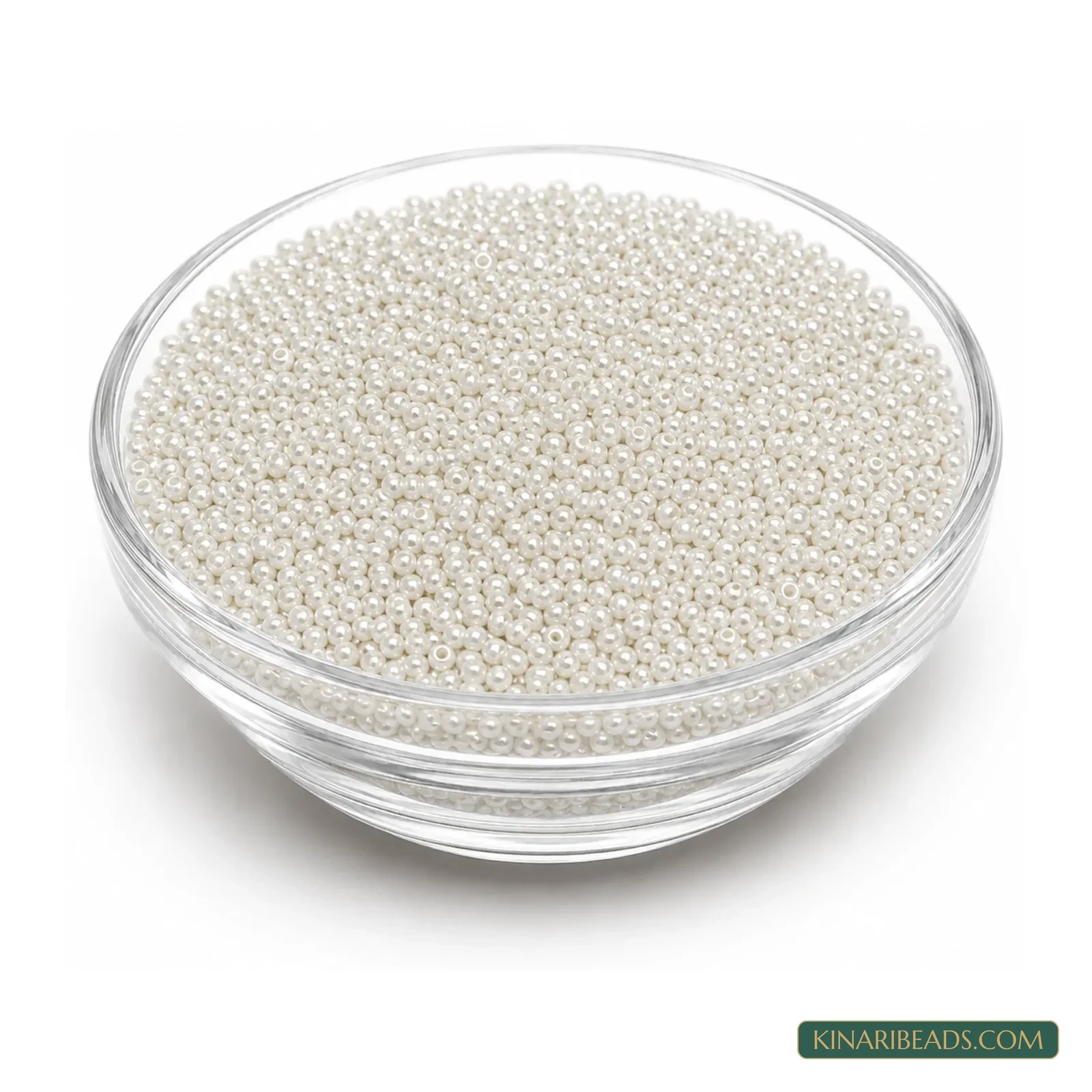 13/0 Luster Polish Round Glass Seed Beads for Embroidery & Jewellery - 100g