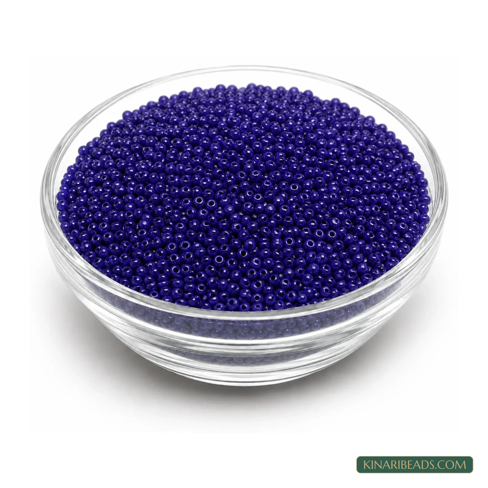 13/0 Opaque Round Glass Seed Beads for Embroidery & Jewellery - 100g - Royal Blue colour