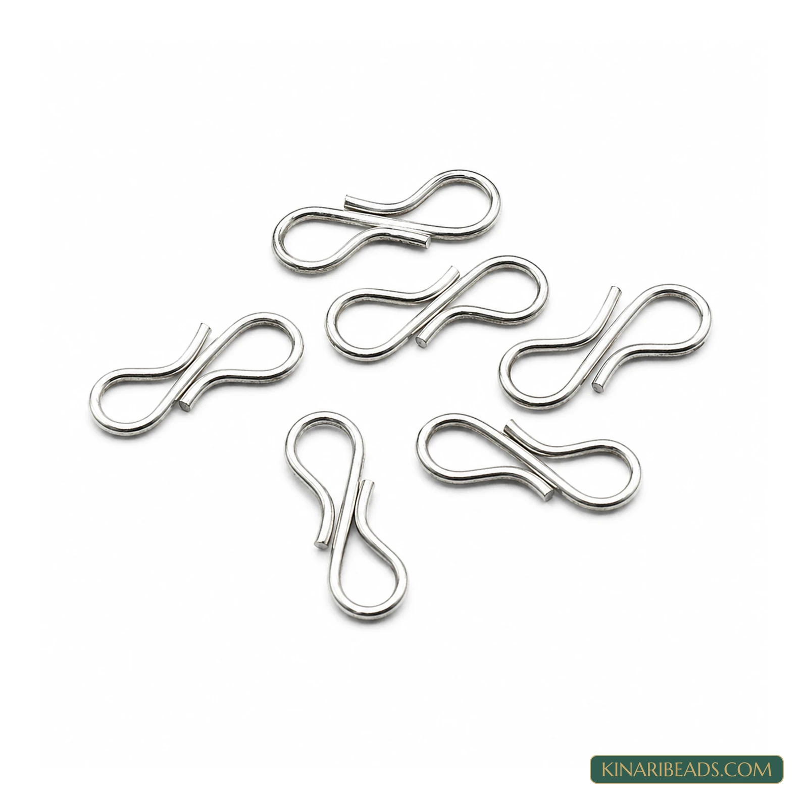 14x8mm S-Hook Jewellery Closures – 50 Gm
