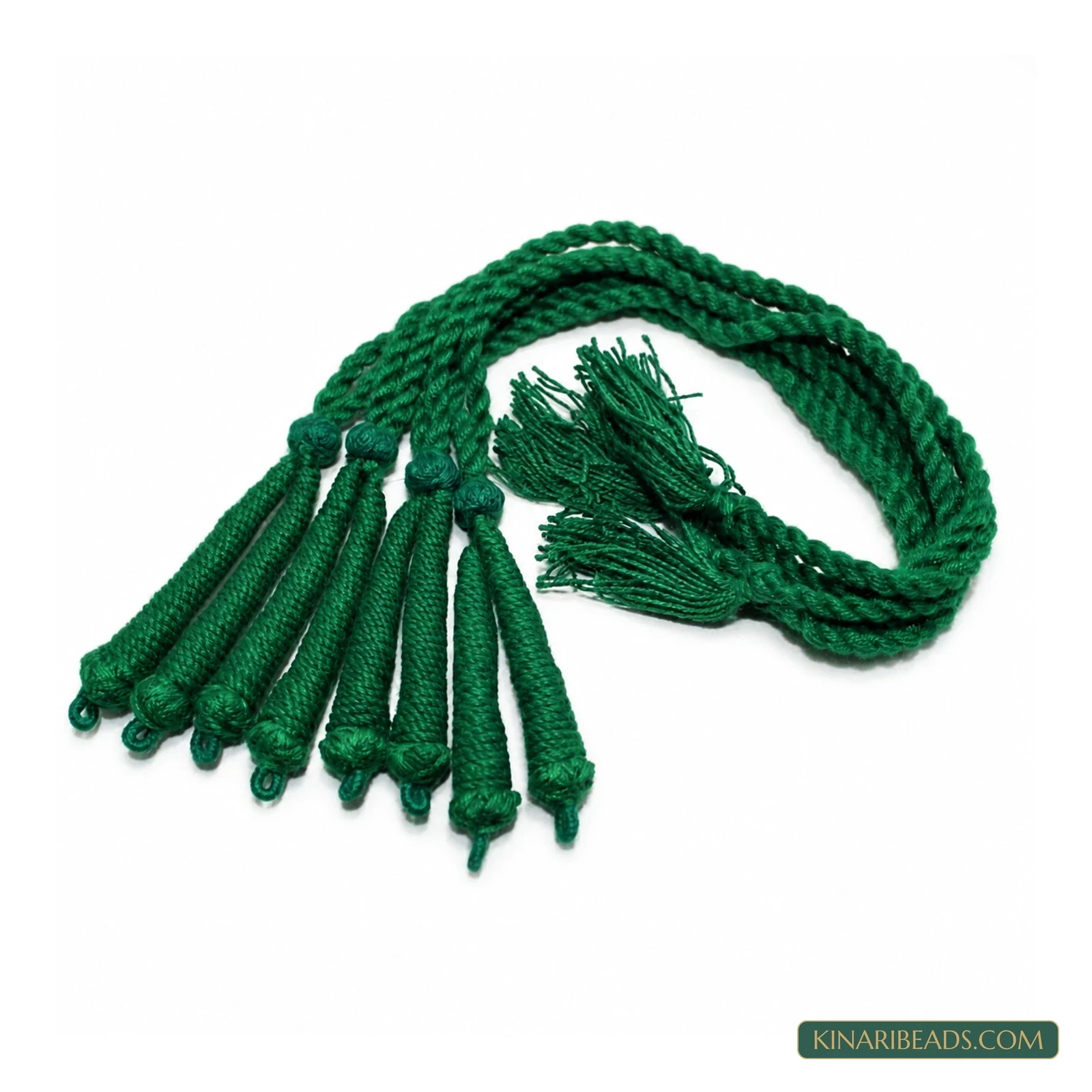 15-Inch Thread Necklace Dori – Pack of 4 - Dark Green colour