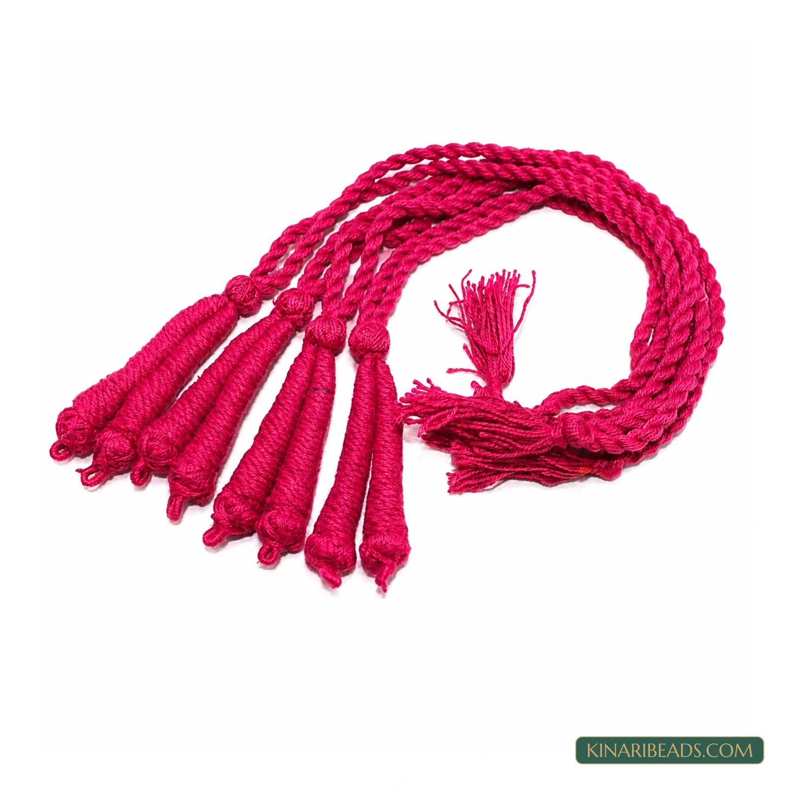 15-Inch Thread Necklace Dori – Pack of 4 - Hot Pink colour