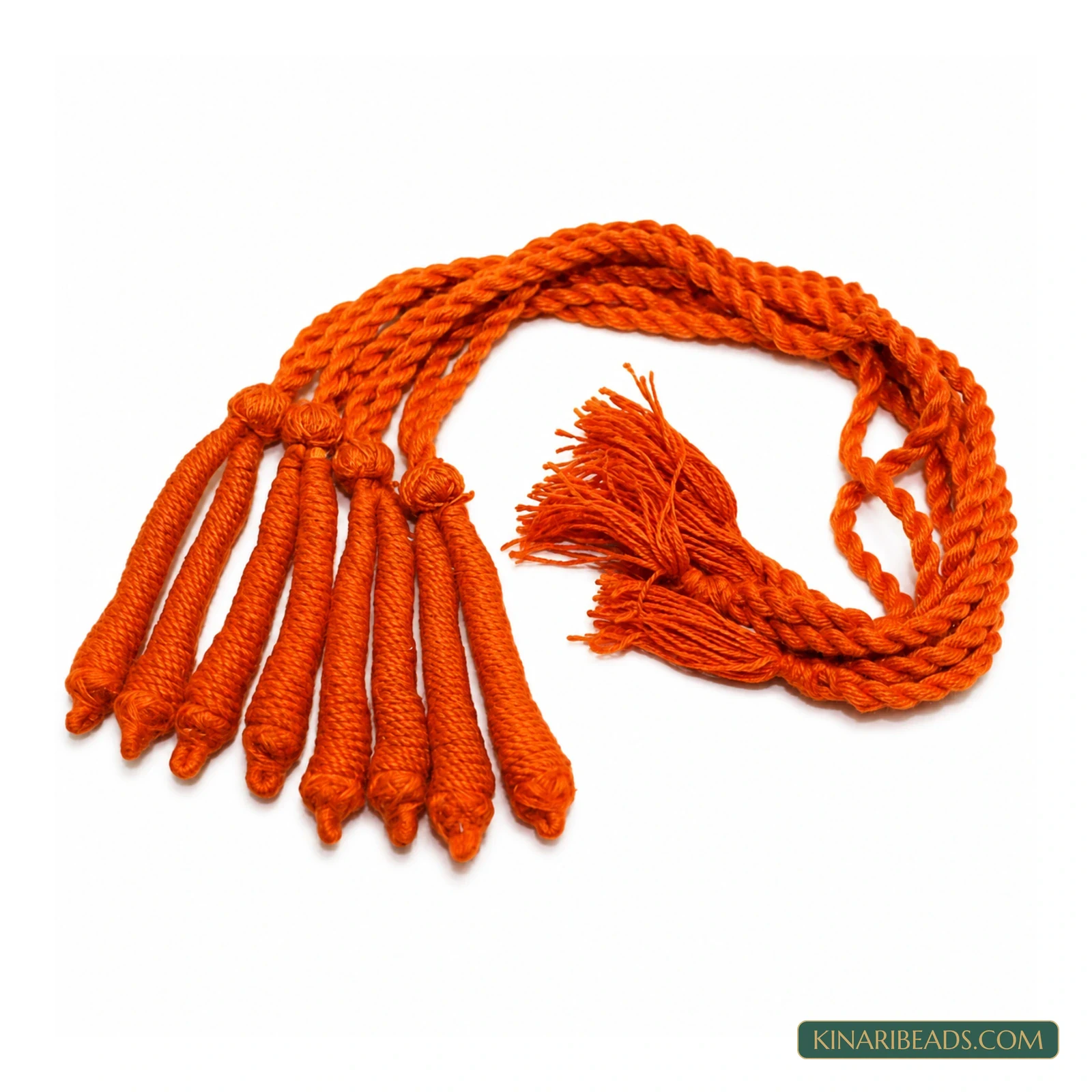 15-Inch Thread Necklace Dori – Pack of 4 - Orange colour