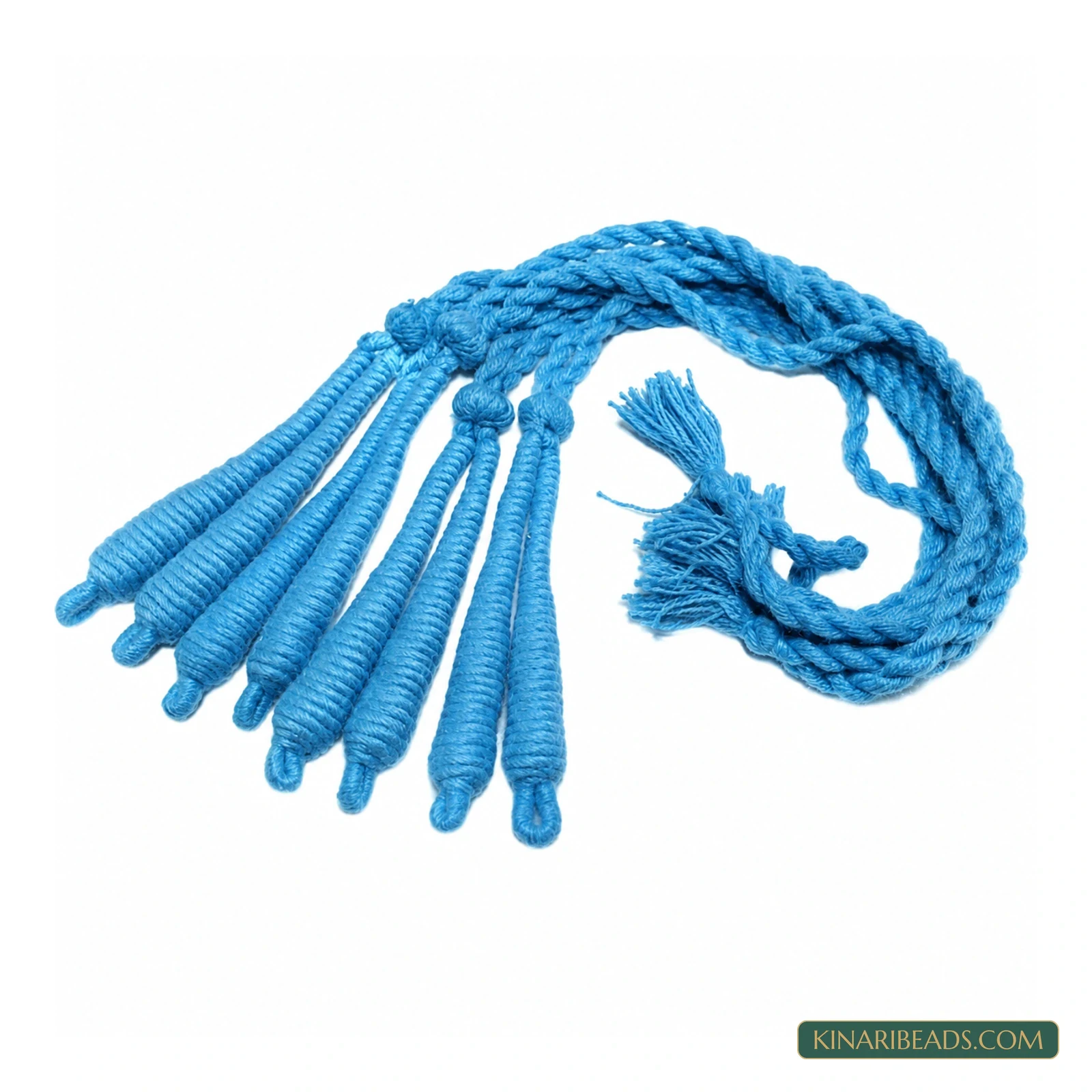 15-Inch Thread Necklace Dori – Pack of 4 - Sky Blue colour