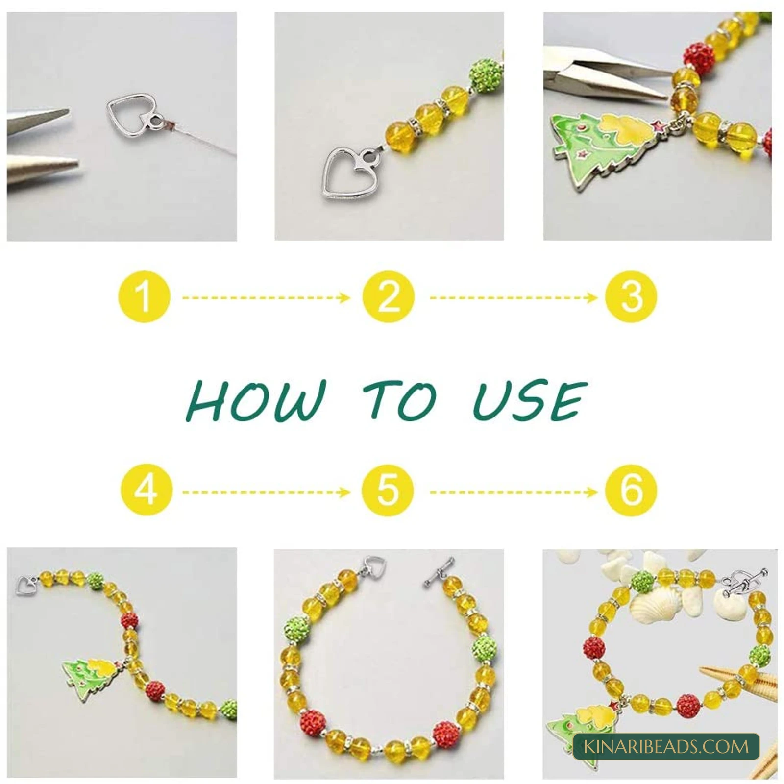 150-Set Heart Toggle Clasps Kit – 3 Colours product image
