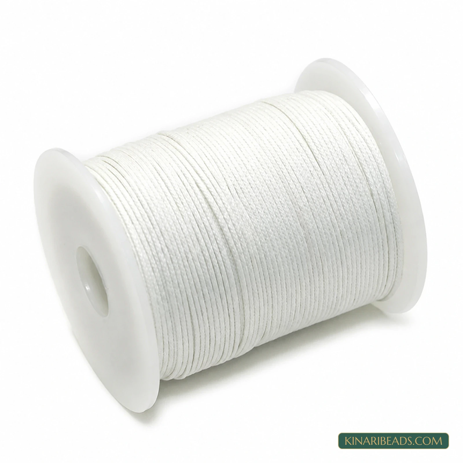 1.5mm Cotton Jewellery Cord – 100m Spool - White colour