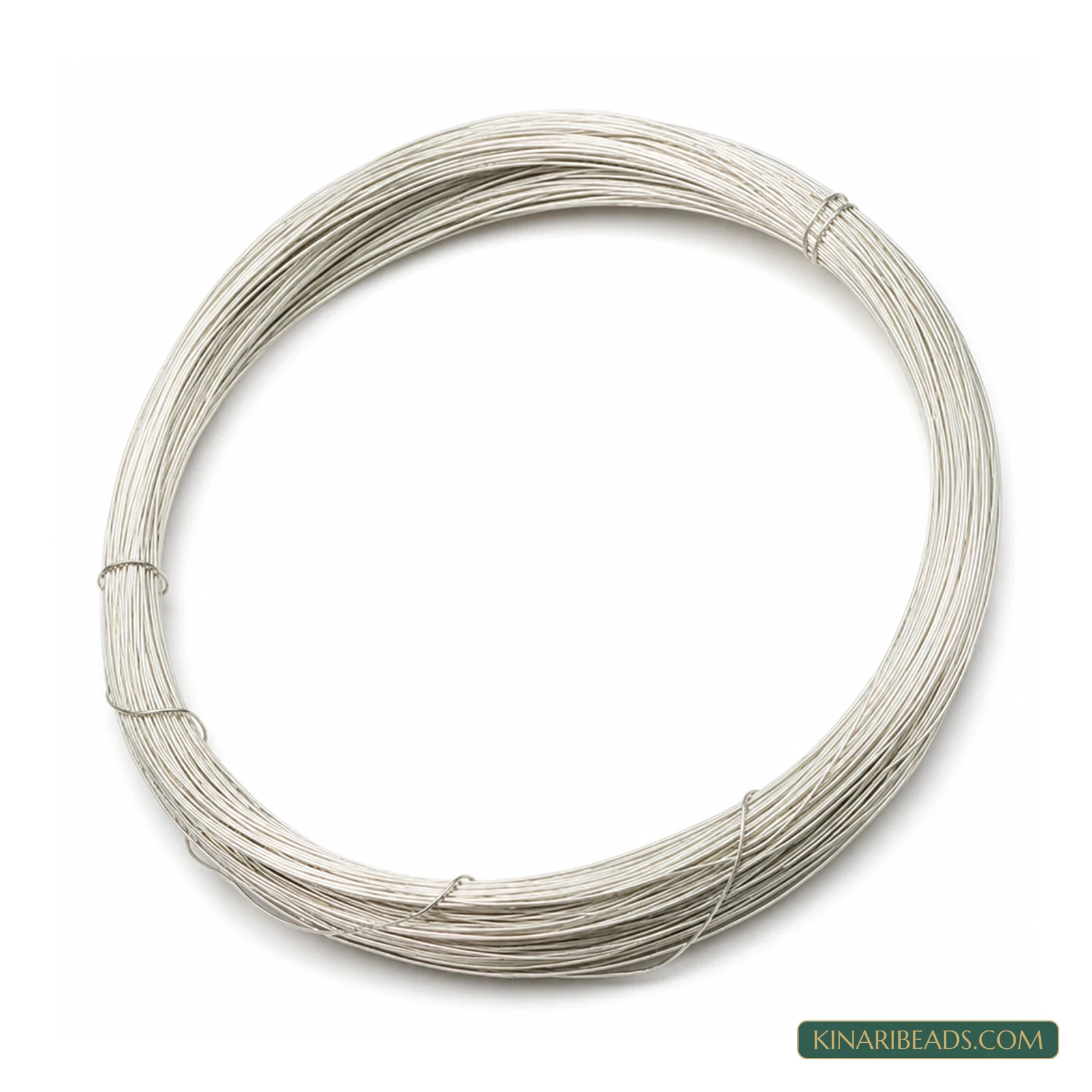 16 Gauge Plated Brass Wire – 1.6mm, 3.5m - Silver colour