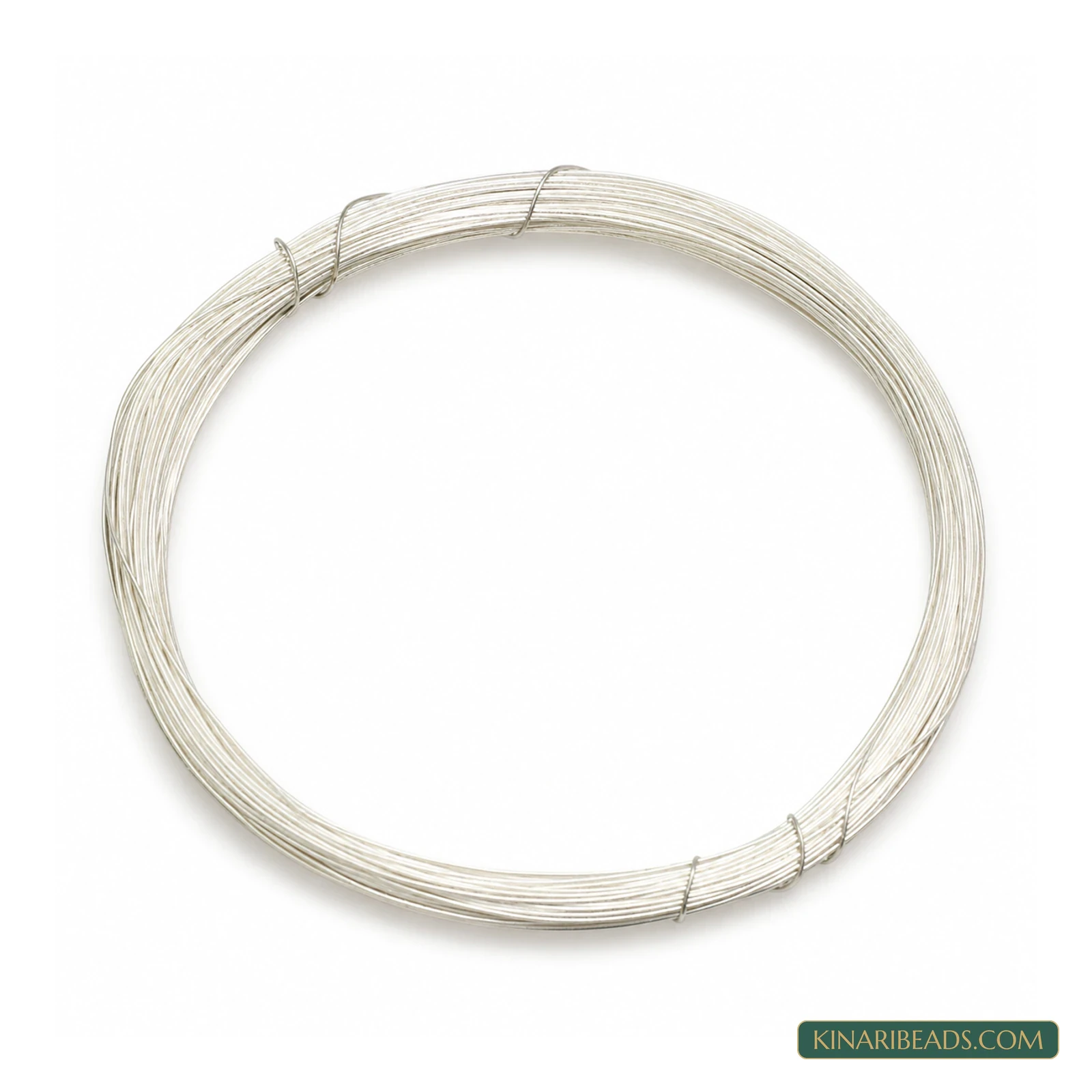 18 Gauge Plated Brass Wire – 1.2mm, 5m - Silver colour