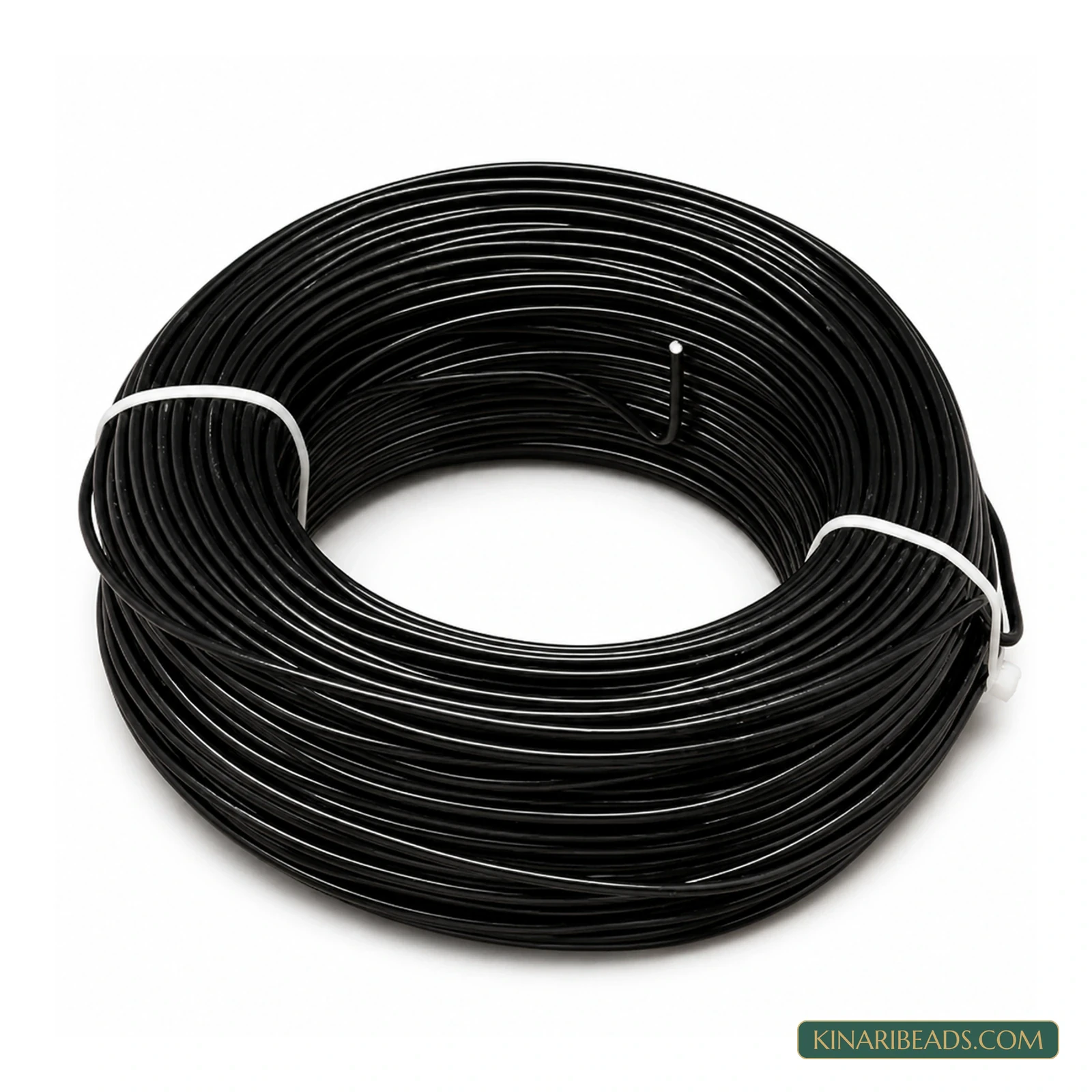 1mm Coloured Aluminium Jewellery Wire – 10m - Black colour