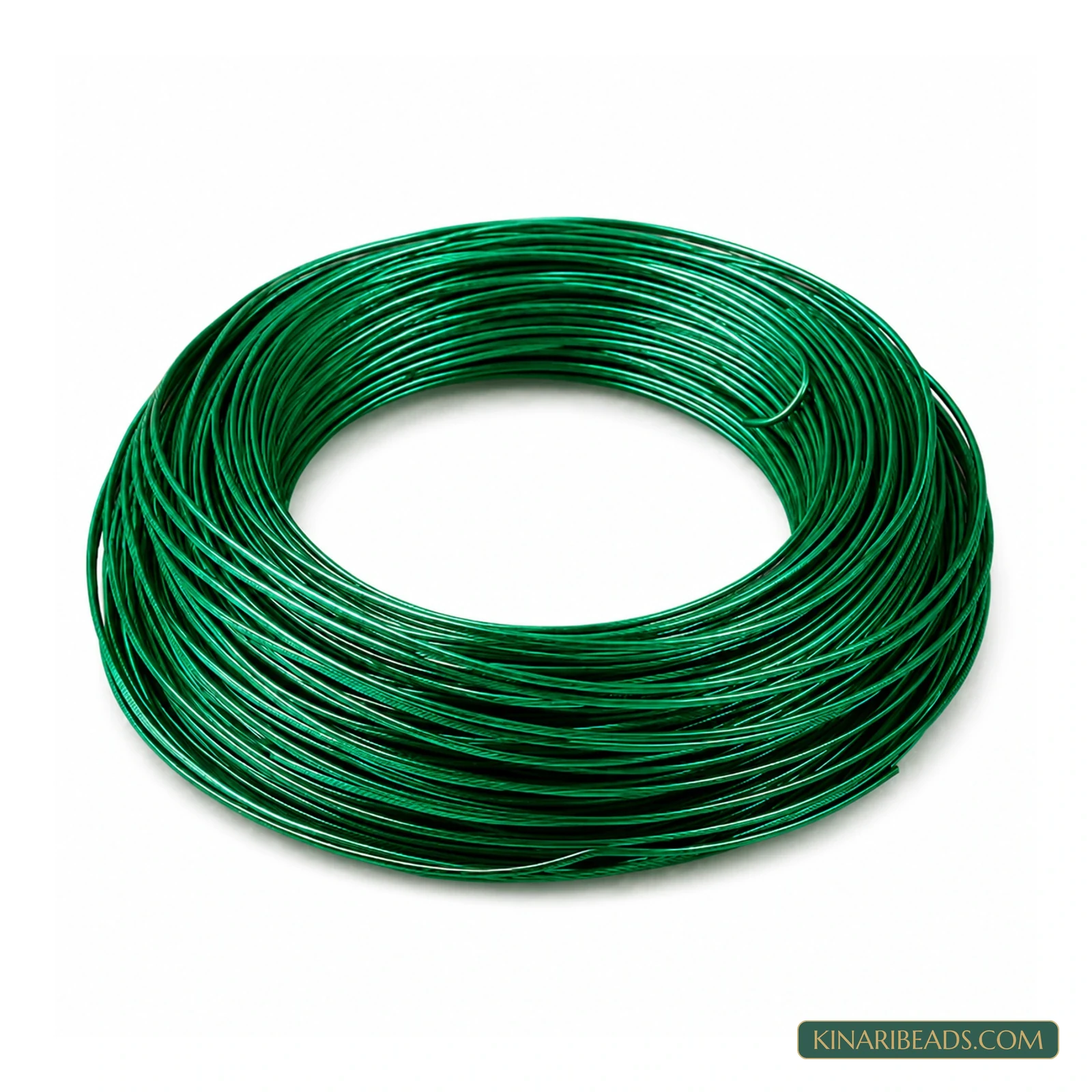 1mm Coloured Aluminium Jewellery Wire – 10m - Green colour