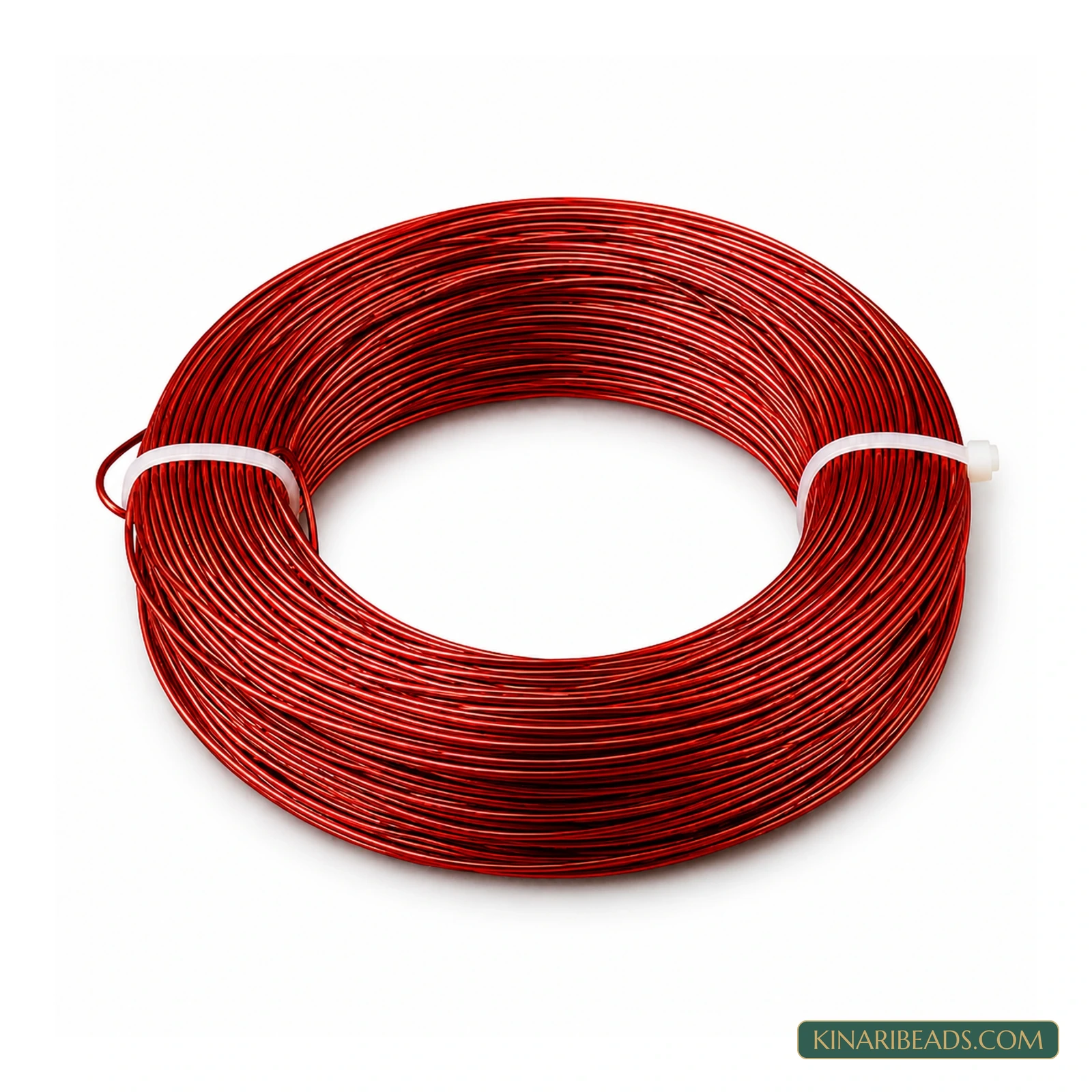 1mm Coloured Aluminium Jewellery Wire – 10m - Red colour
