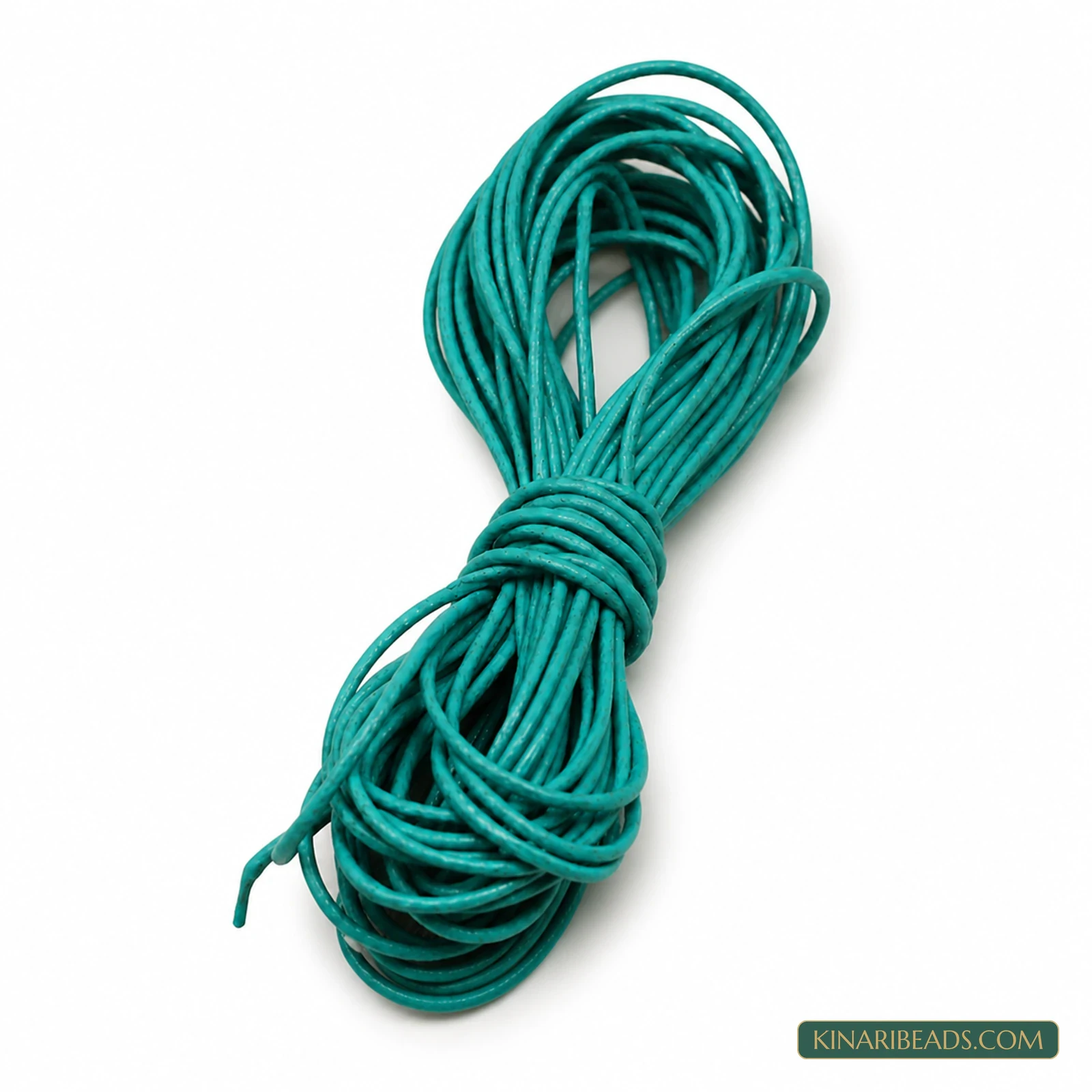 1mm Round Leather Cord for Jewellery – 5m - Sky Blue colour