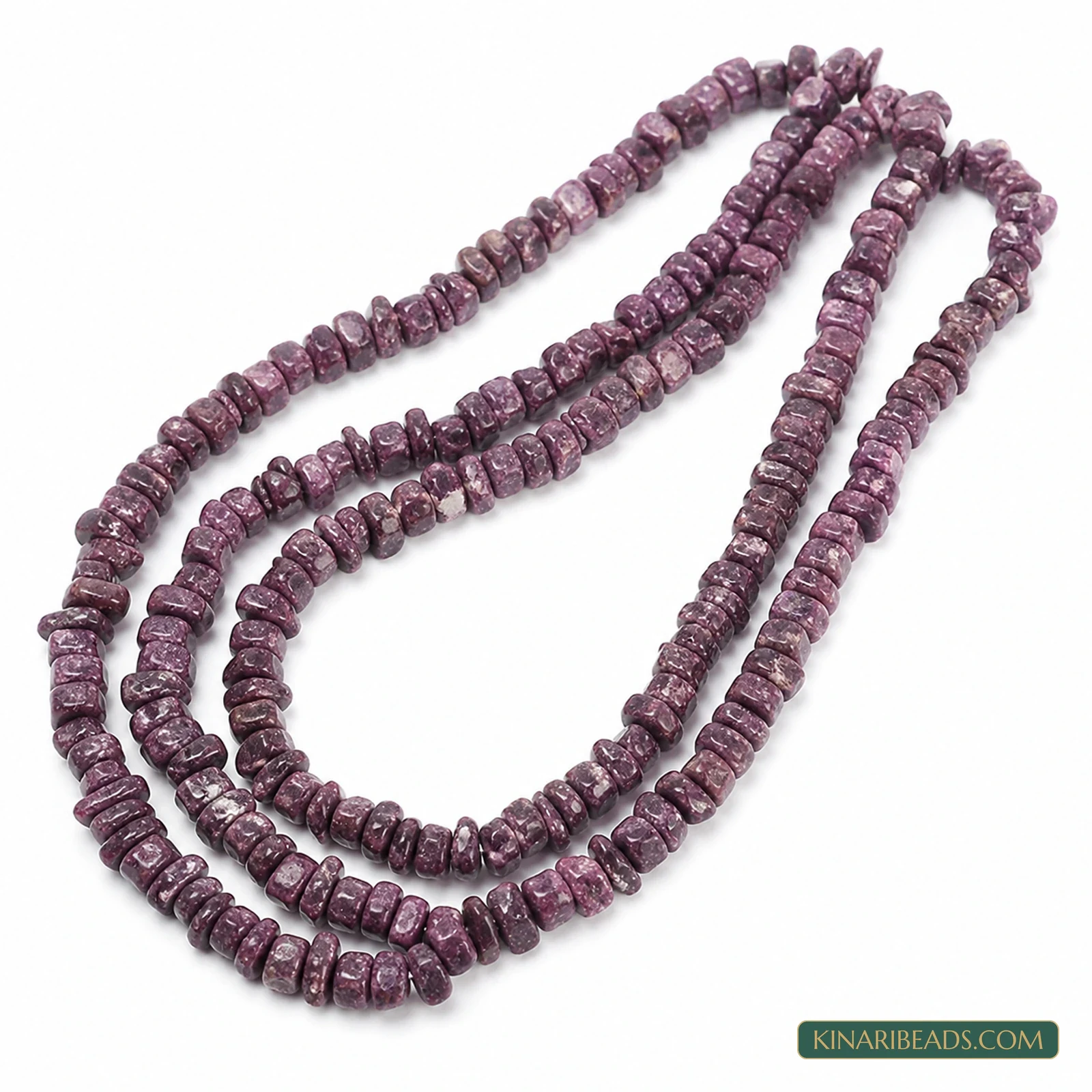 2 Strings 4mm Uncut Semiprecious Howlite Beads – 7 Colours - Purple colour