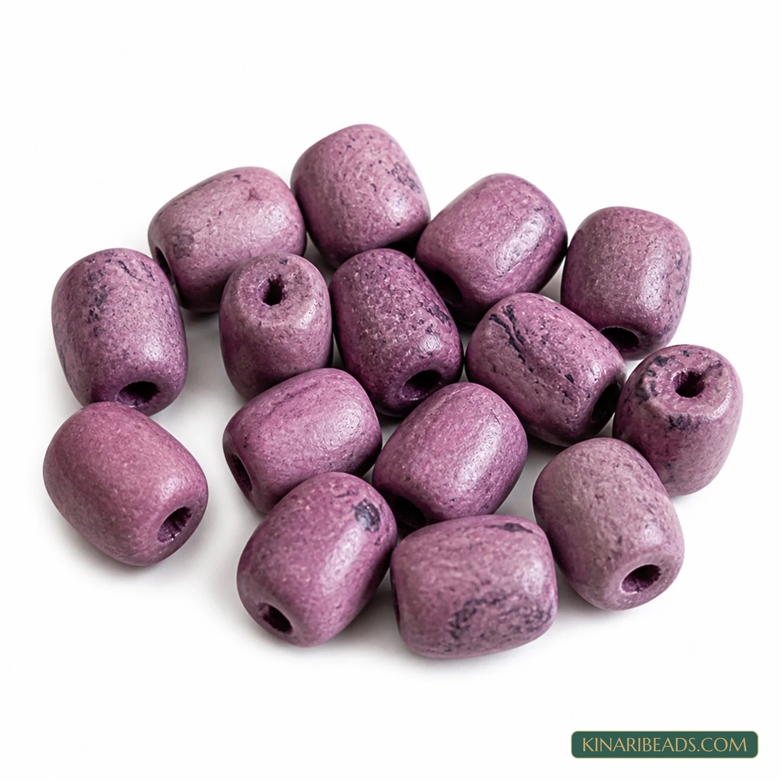 20 Pcs 14×13mm–16×14mm Purple Synthetic Howlite Beads