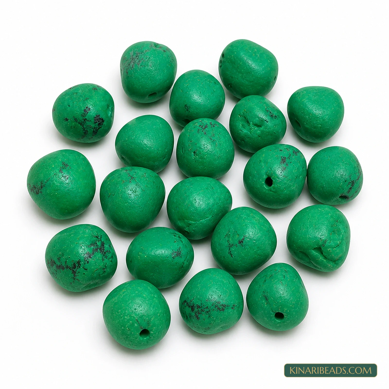 20 Pcs 14mm–18mm Turquoise Synthetic Howlite Beads