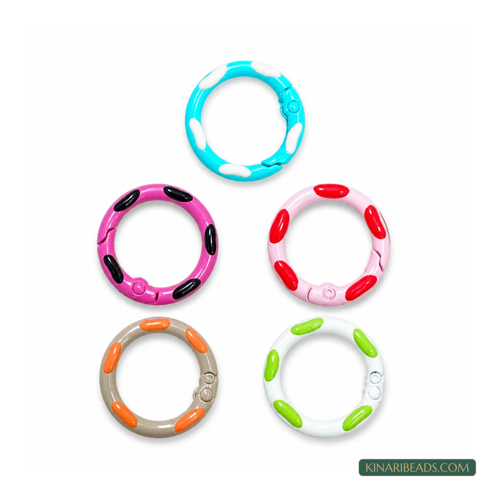 20mm Designer Snap Lock Connector Ring – 5 Pcs