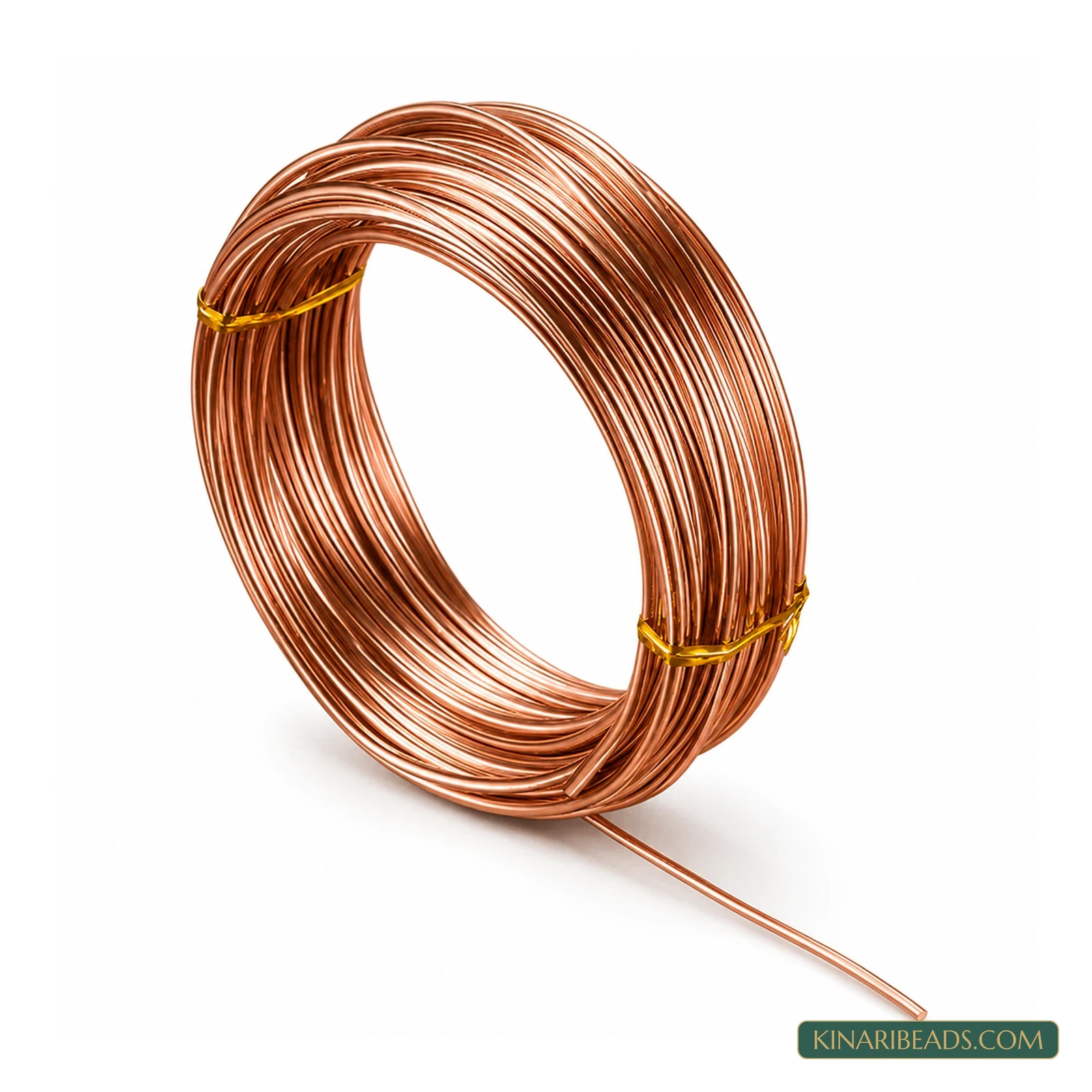 2mm Aluminium Wire for Jewellery Making – 10m - Copper colour