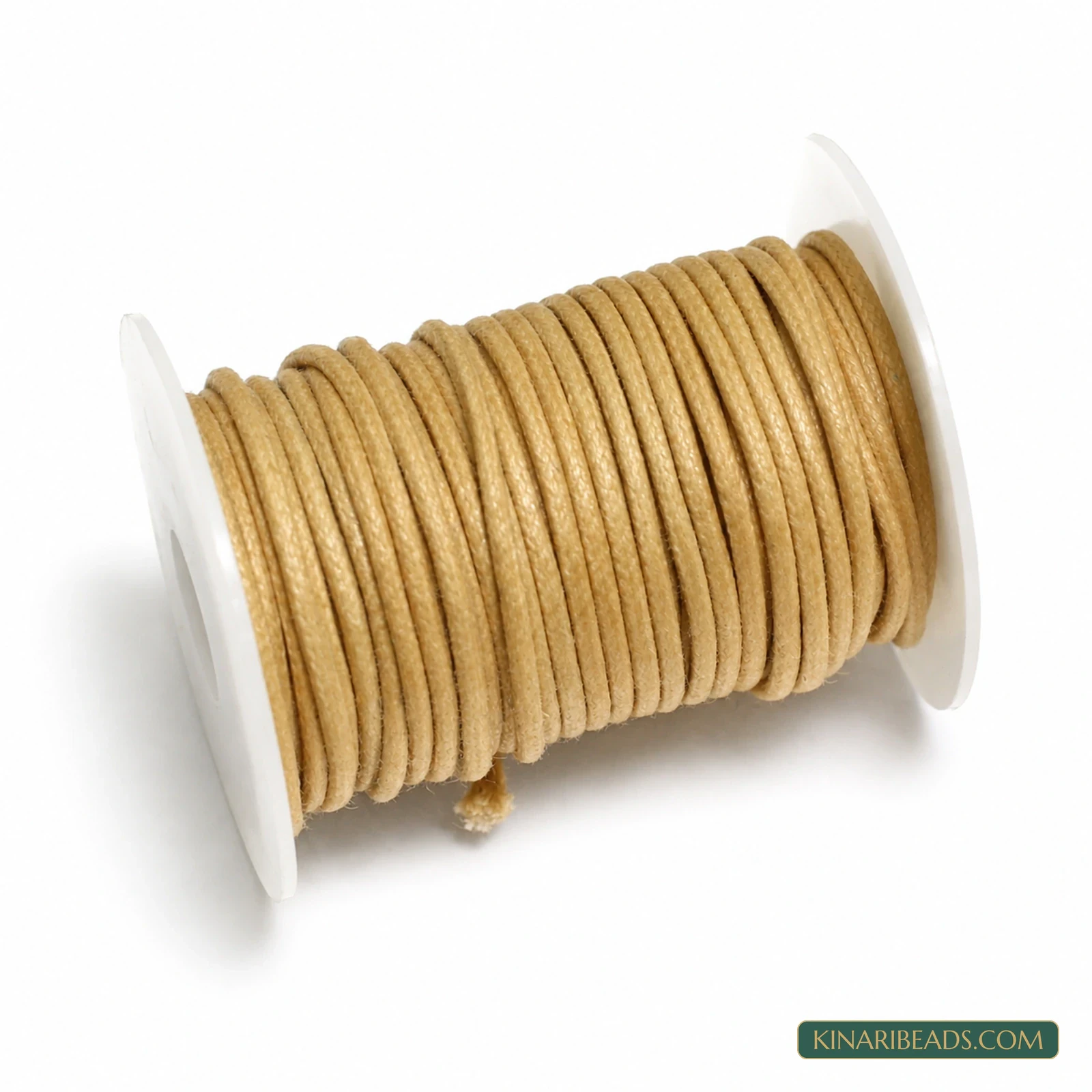 2mm Cotton Cord for Jewellery Making – 100m - Beige colour