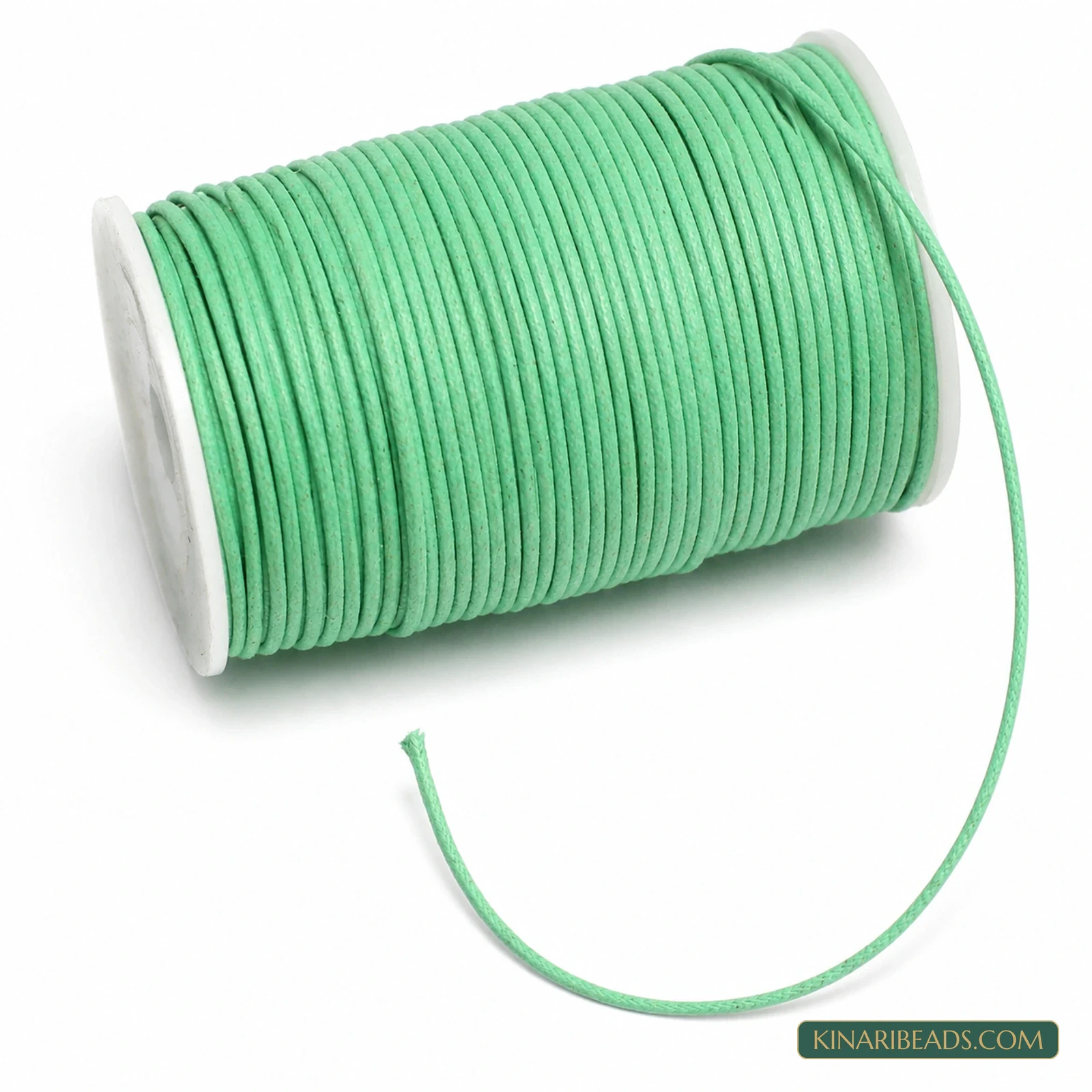 2mm Cotton Cord for Jewellery Making – 100m - Sea Green colour