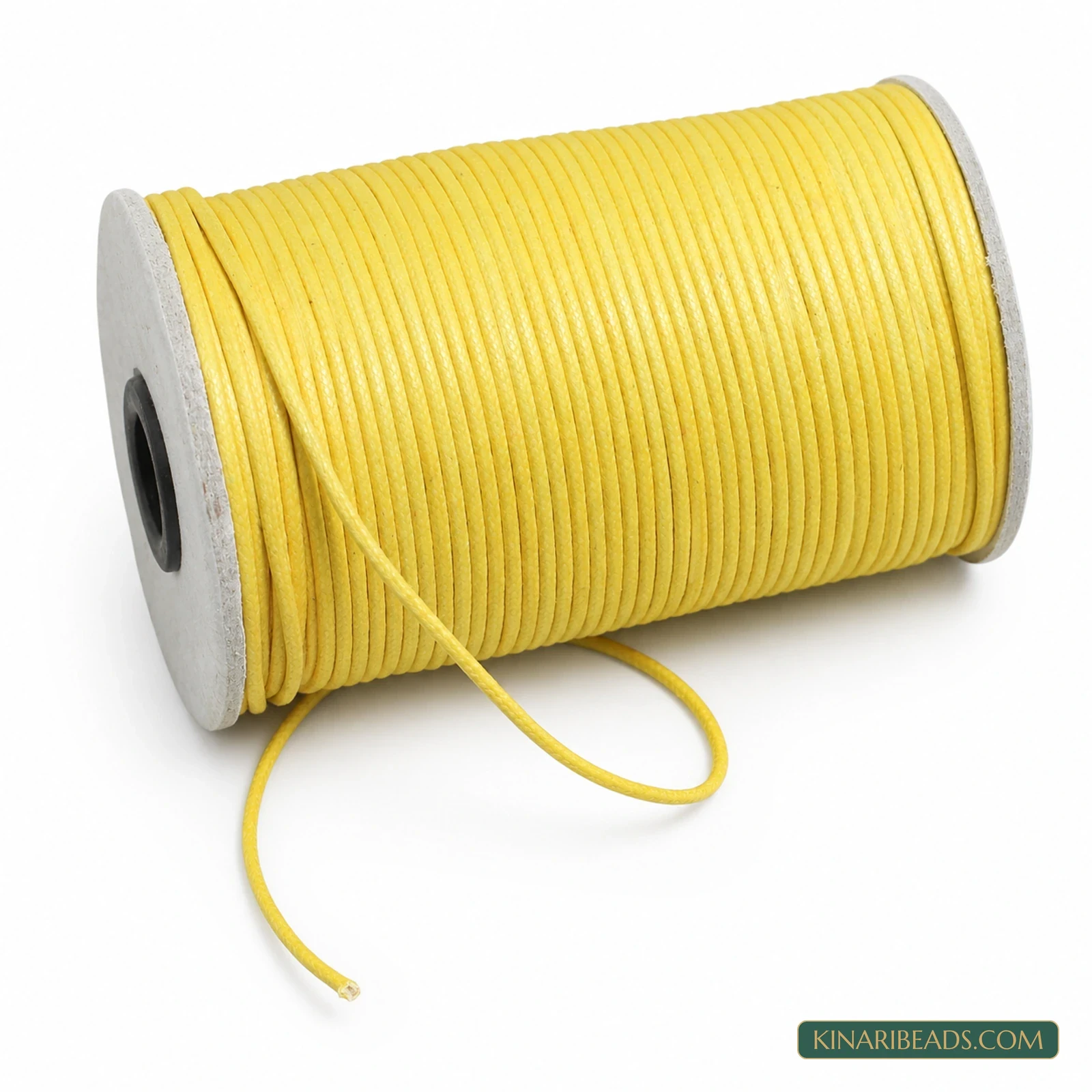 2mm Cotton Cord for Jewellery Making – 100m - Yellow colour