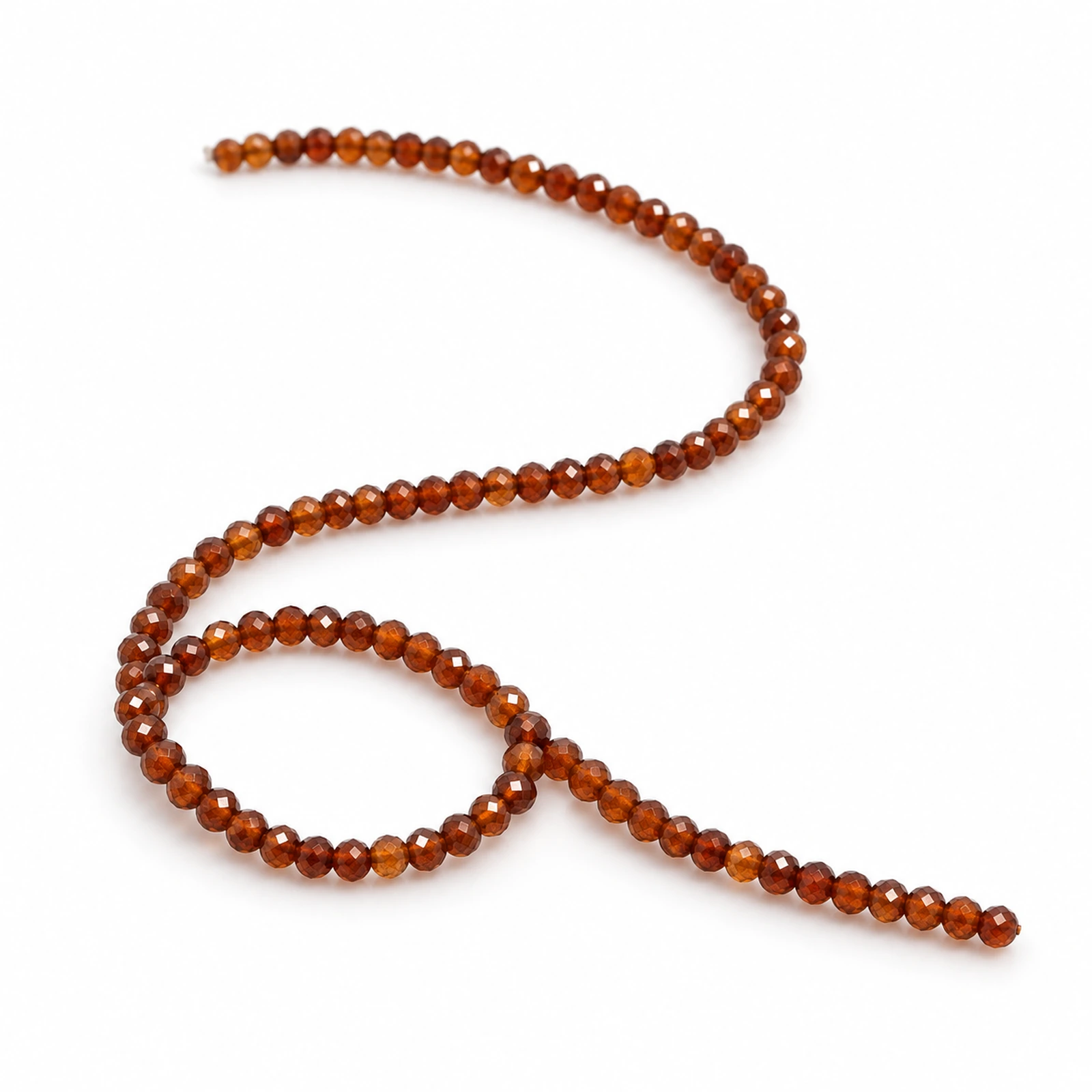 2mm Natural Topaz Micro-Faceted Beads - 15 Inch