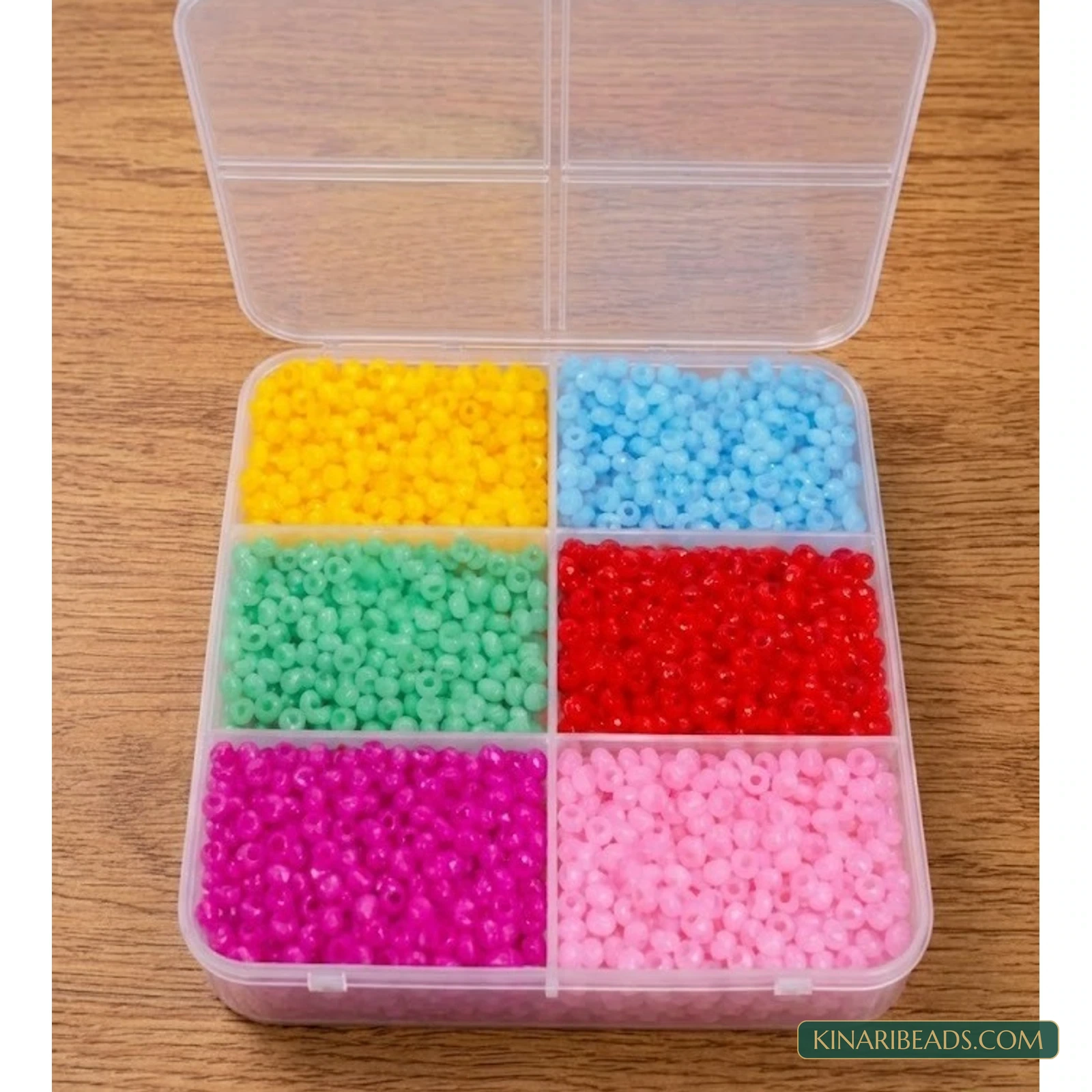 3-Box Multicolour Acrylic & Glass Beads Jewellery Making Kit with Findings product image