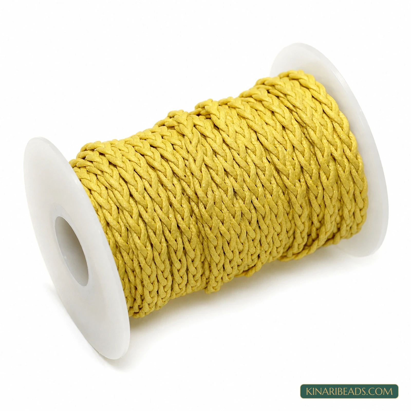 3-Ply Braided Cotton Rope Cord – 10m - Yellow colour