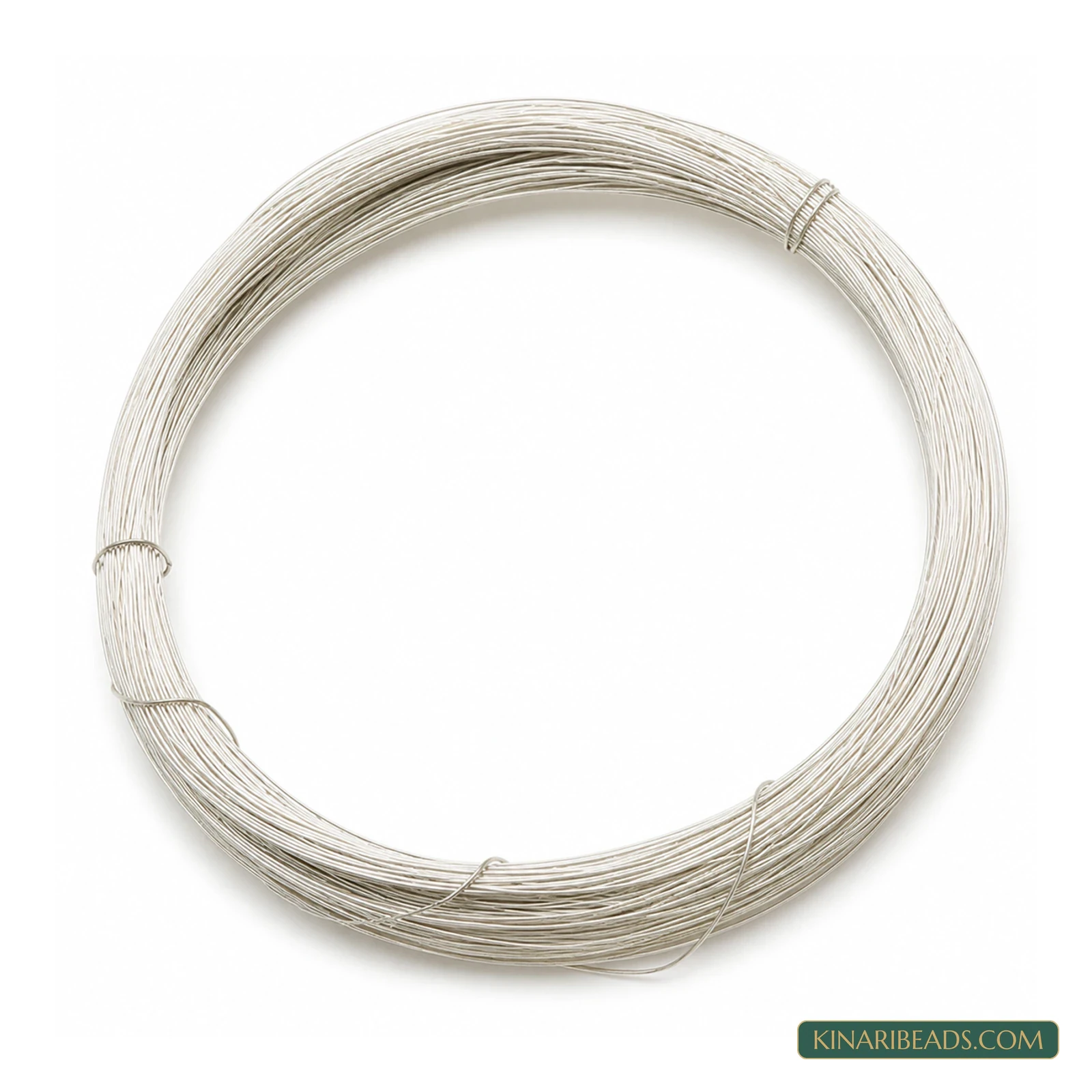 30 Gauge Plated Brass Wire – 0.3mm, 75m - Silver colour