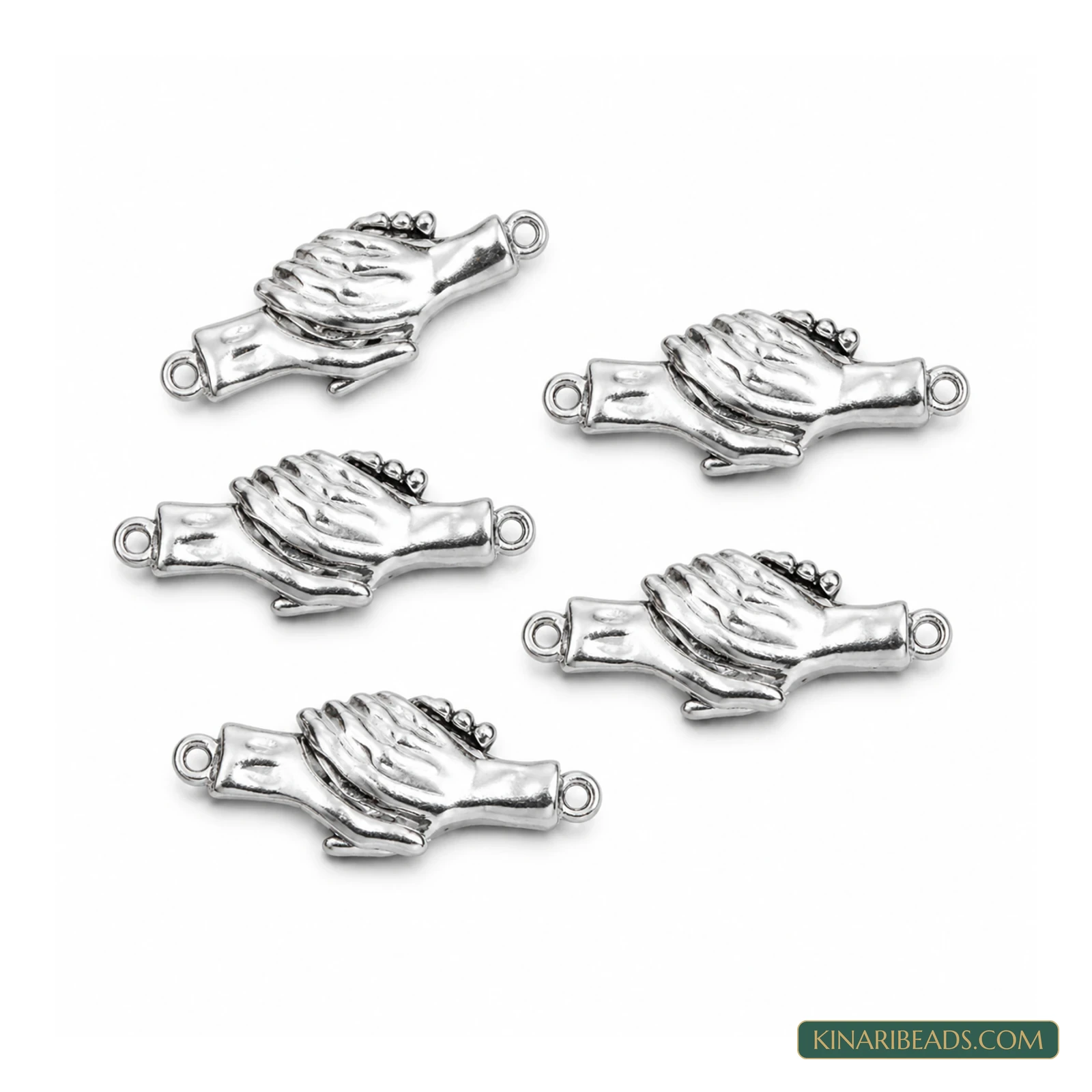 30x10mm Handshake Magnetic Jewellery Clasp Connectors – 5 Pcs