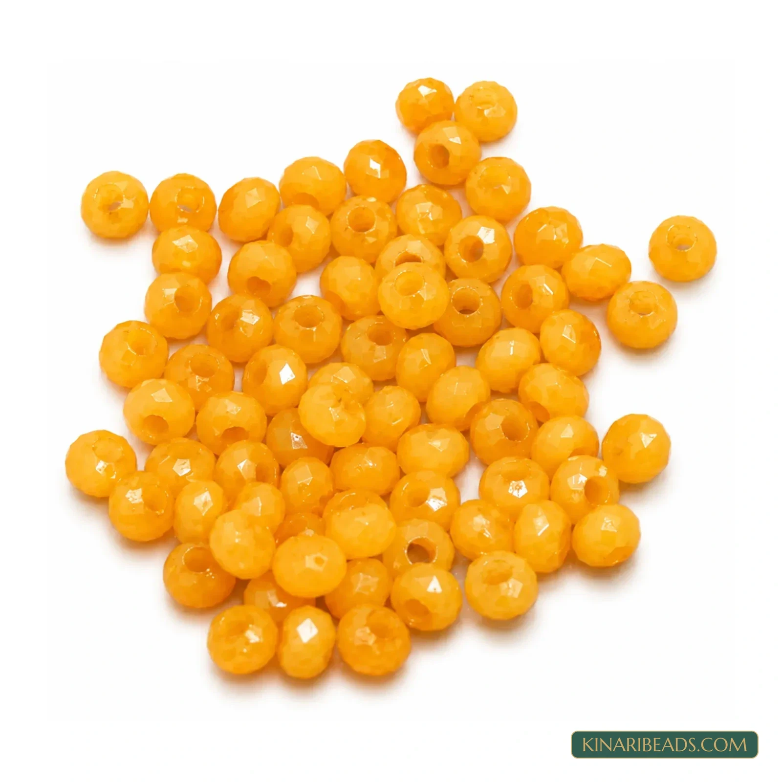 4mm Coloured Acrylic Faceted Rondelle Spacer Beads - 100g