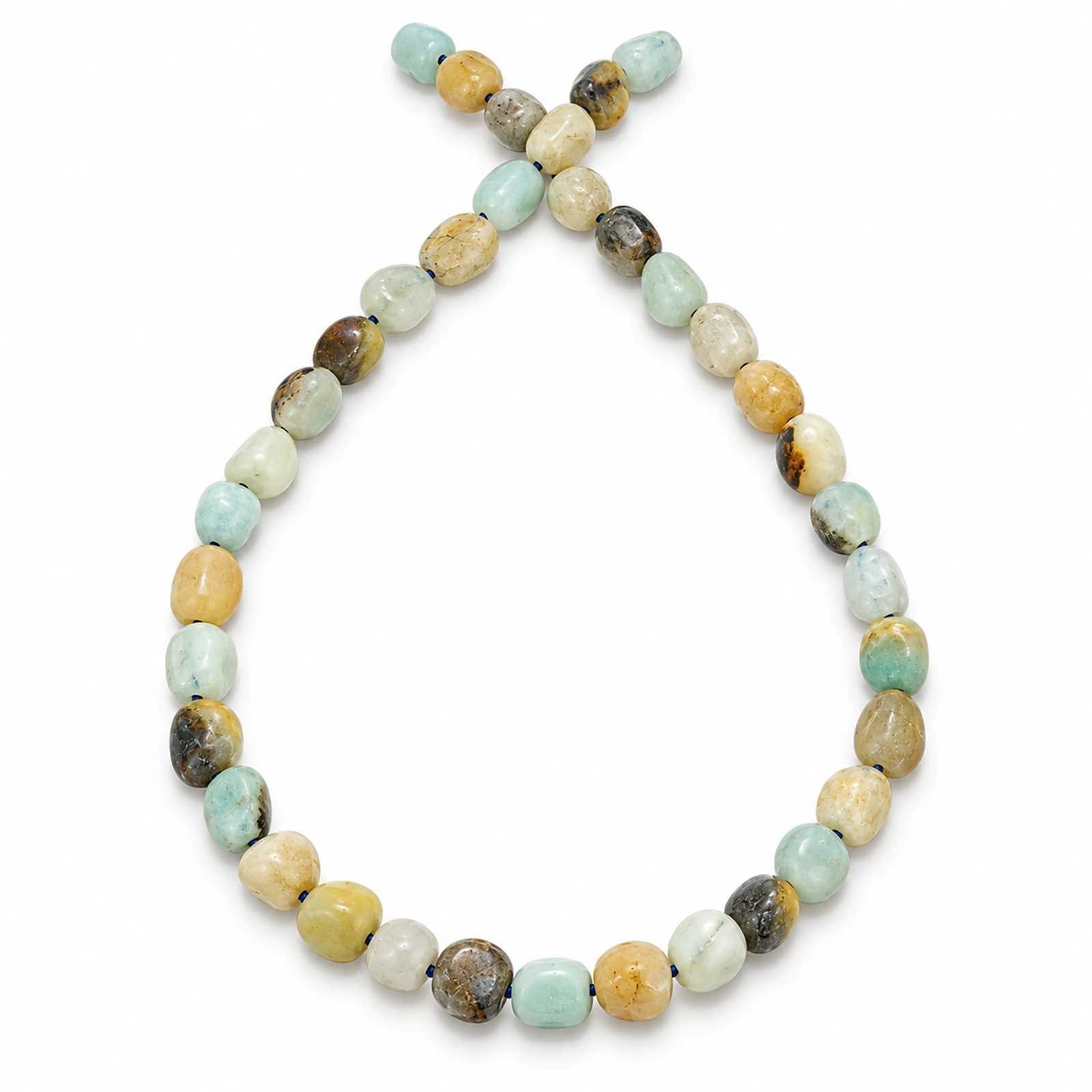 5-8mm Natural Amazonite Pebble Nugget Beads - 1 String