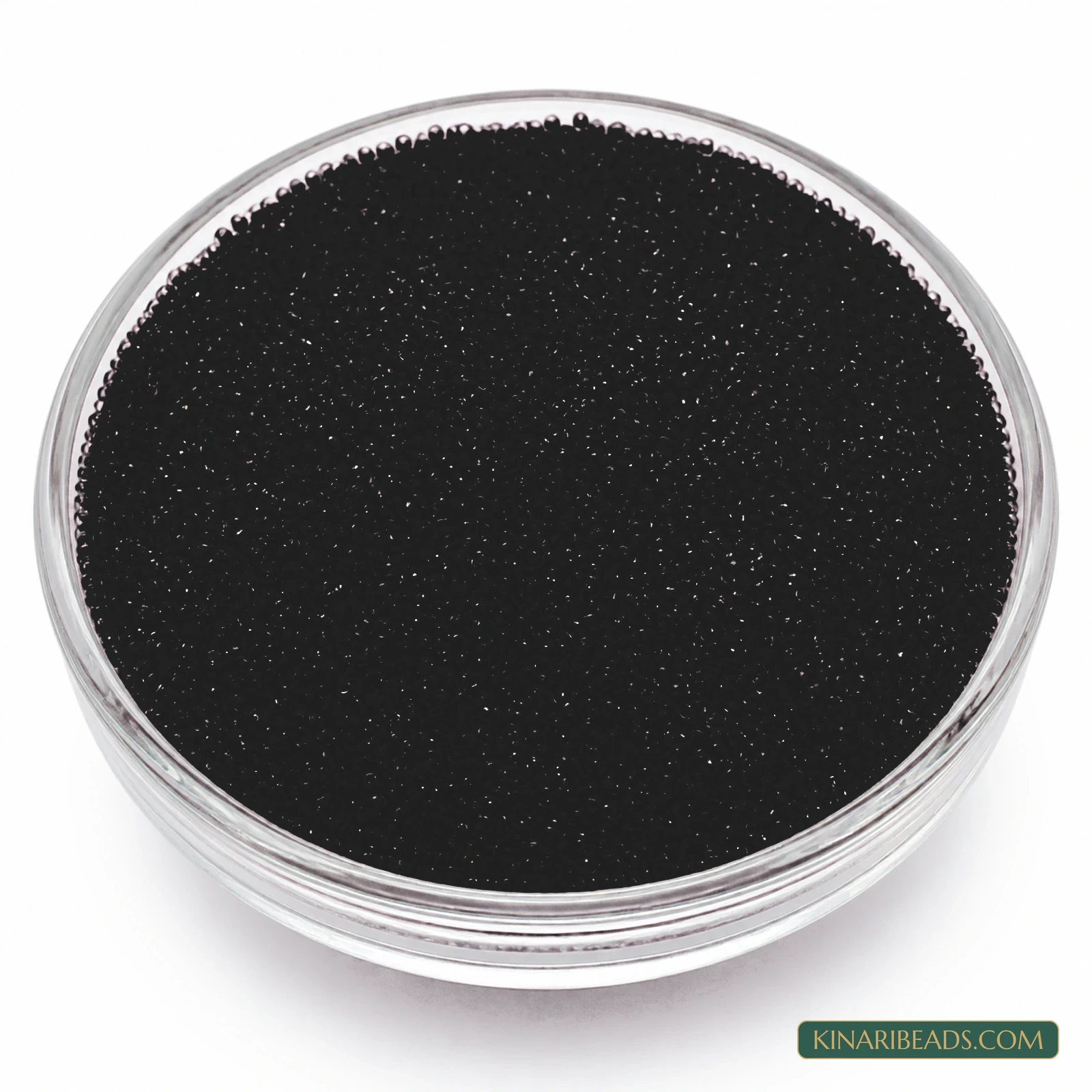 50 Gm Preciosa 11/0 Opaque Czech Glass Seed Beads - Black colour