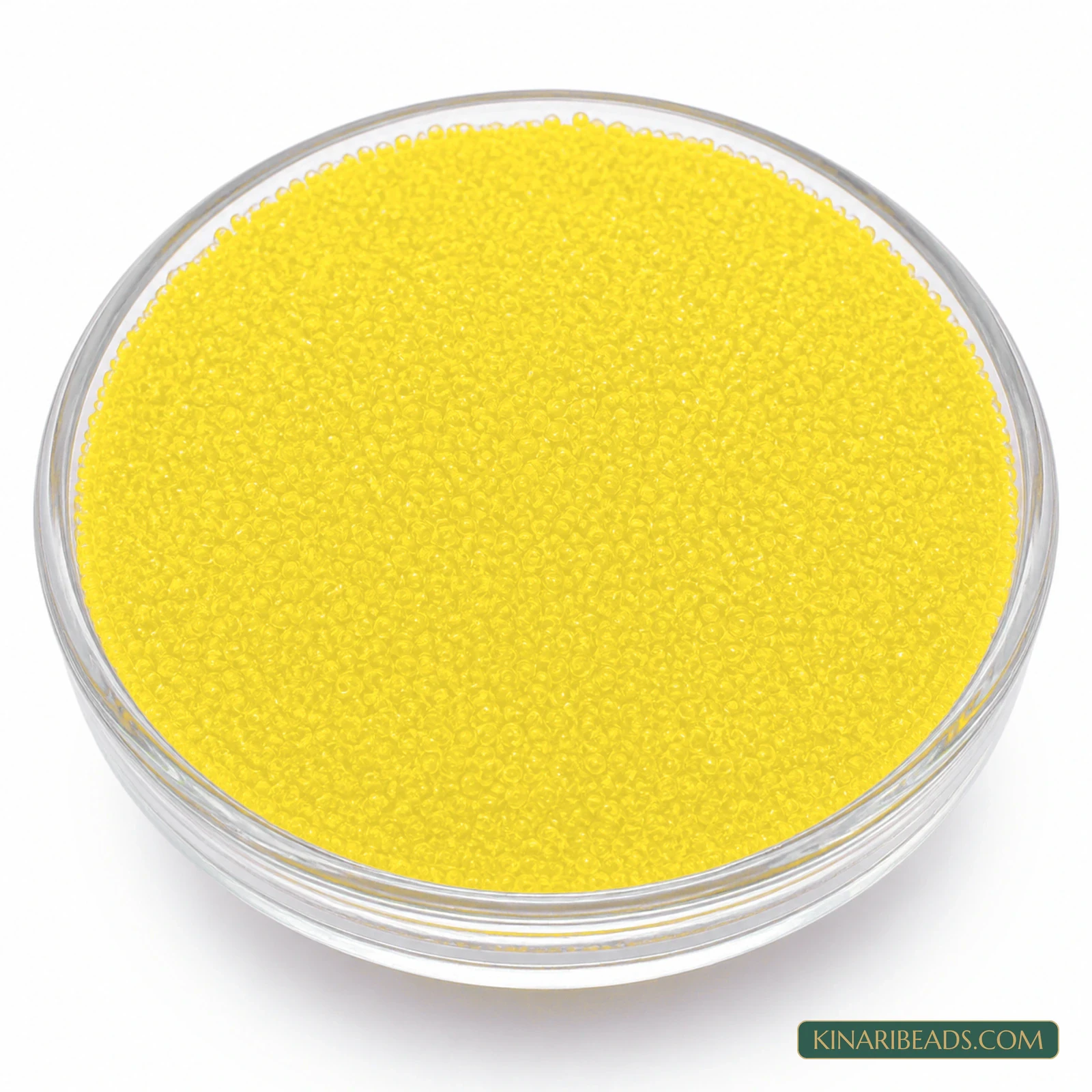 50 Gm Preciosa 11/0 Opaque Czech Glass Seed Beads - Lemon Yellow colour