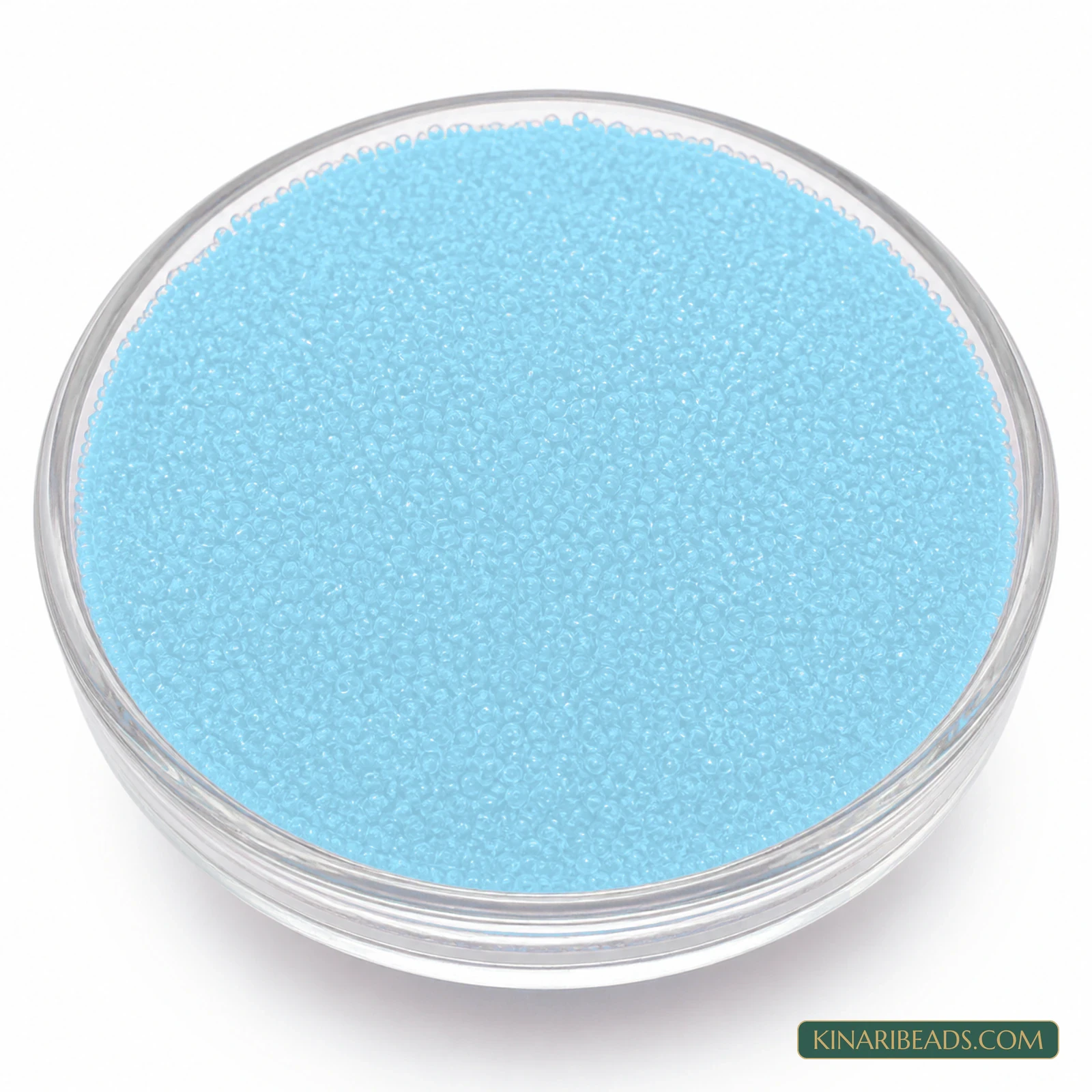 50 Gm Preciosa 11/0 Opaque Czech Glass Seed Beads - Light Sky Blue colour