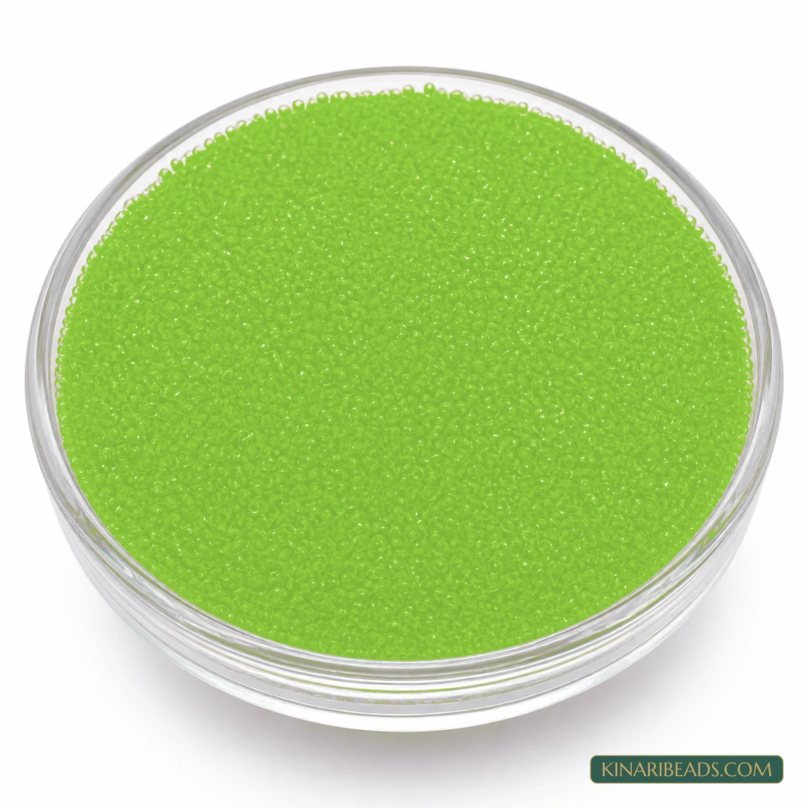 50 Gm Preciosa 11/0 Opaque Czech Glass Seed Beads - Lime Green colour