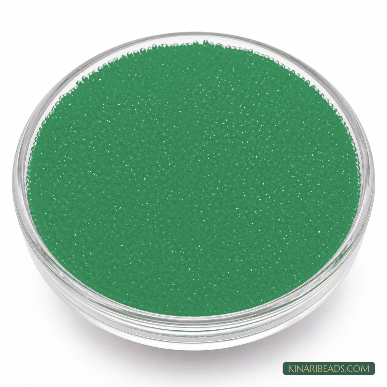 50 Gm Preciosa 11/0 Opaque Czech Glass Seed Beads - Mid Green colour