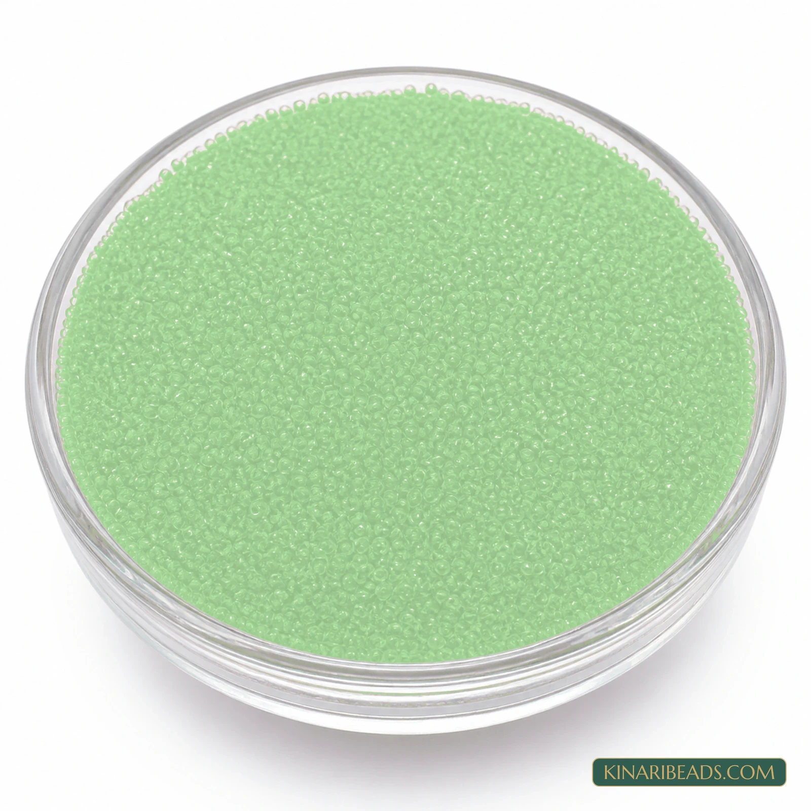 50 Gm Preciosa 11/0 Opaque Czech Glass Seed Beads - Pale Green colour
