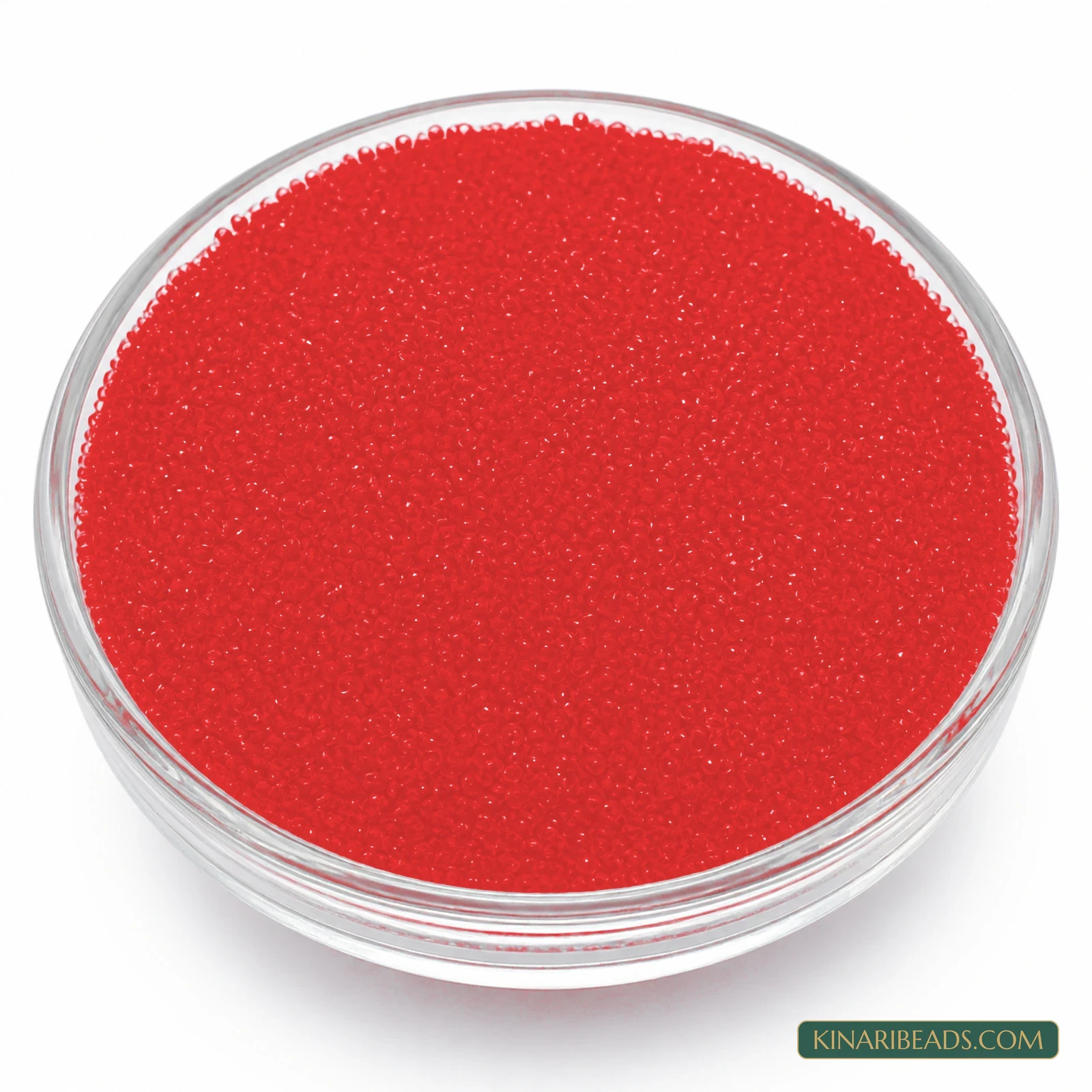 50 Gm Preciosa 11/0 Transparent Czech Glass Seed Beads - Red colour